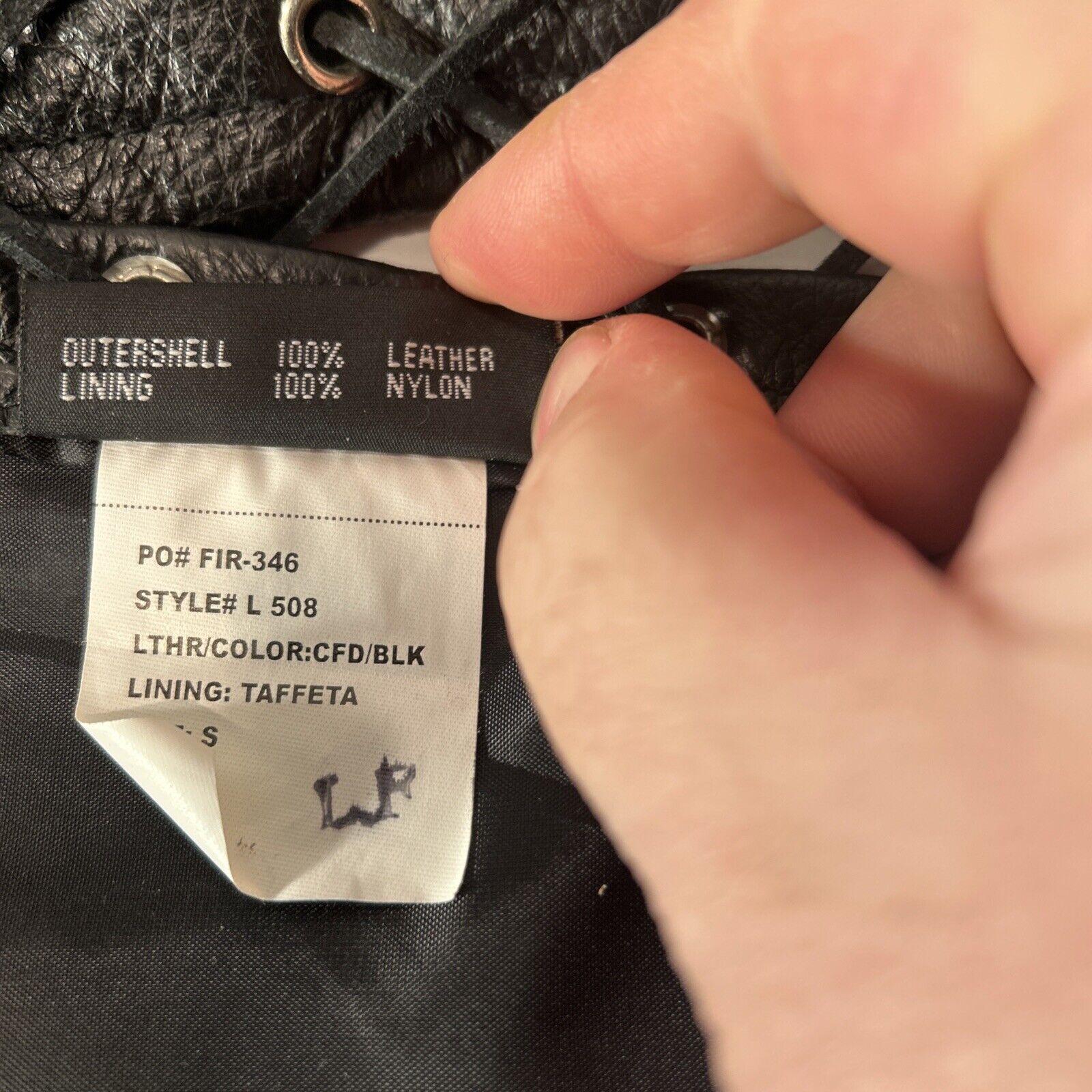 First Classic Women’s Leather Biker Vest Size Small Black Braided Lace Sides