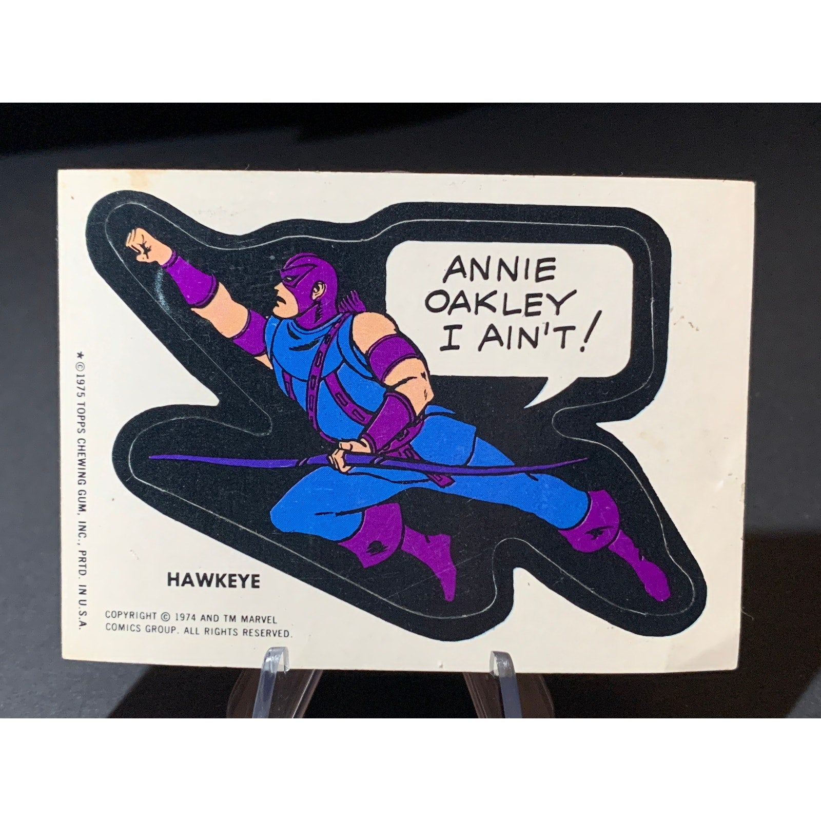 1975 Topps Marvel Comic Book Heroes Stickers Ka Zar Dr Strange Hawkeye