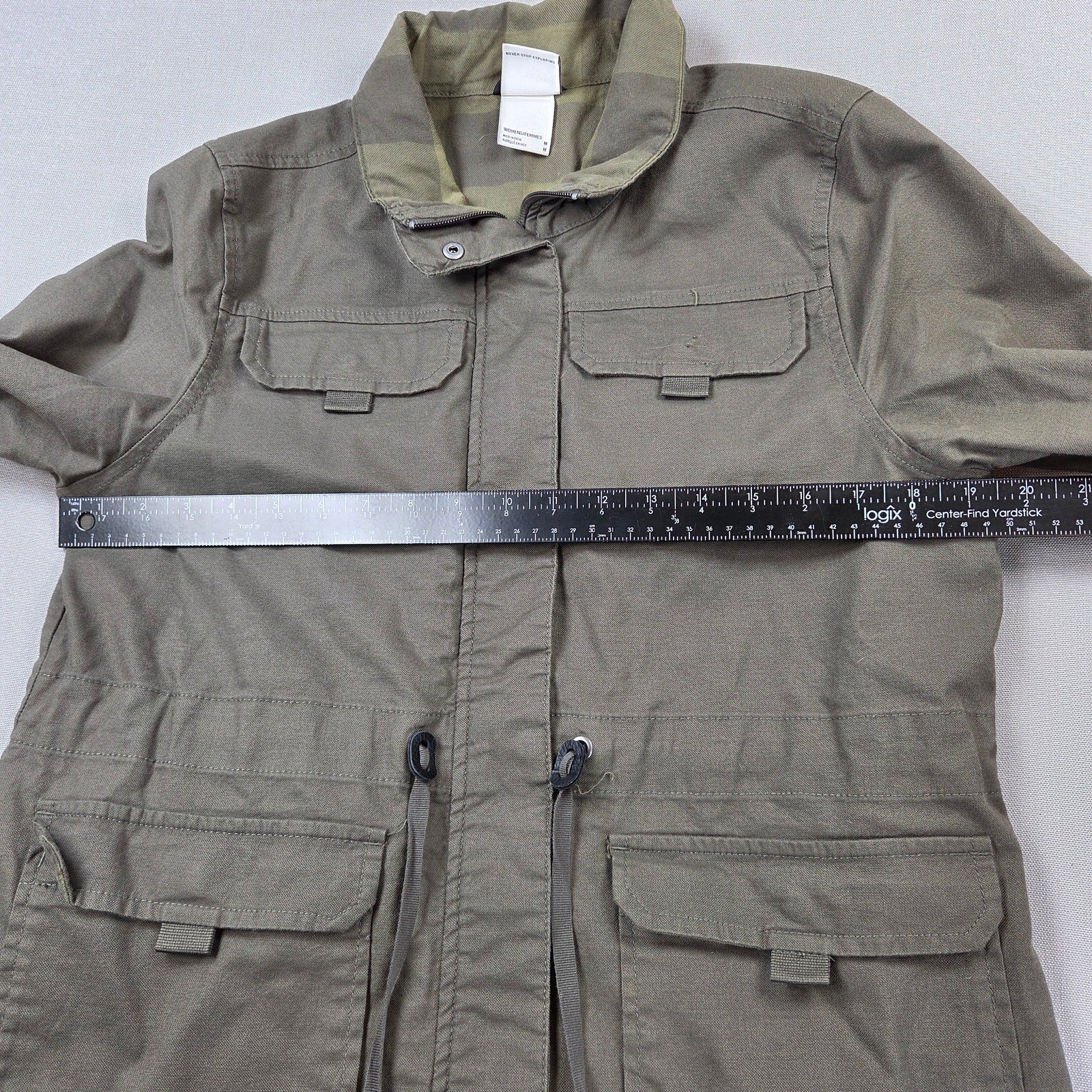 The North Face Urban Utility Field Jacket Womens M Green Plaid Lined F19