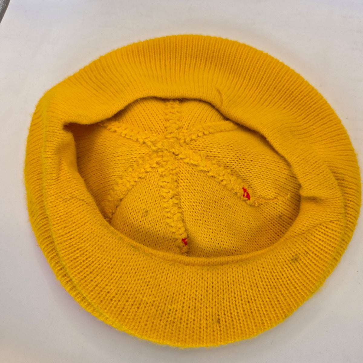 Vintage Schmidt Beer Knit Visor Stocking Cap Pom Pom Winter Breweriana