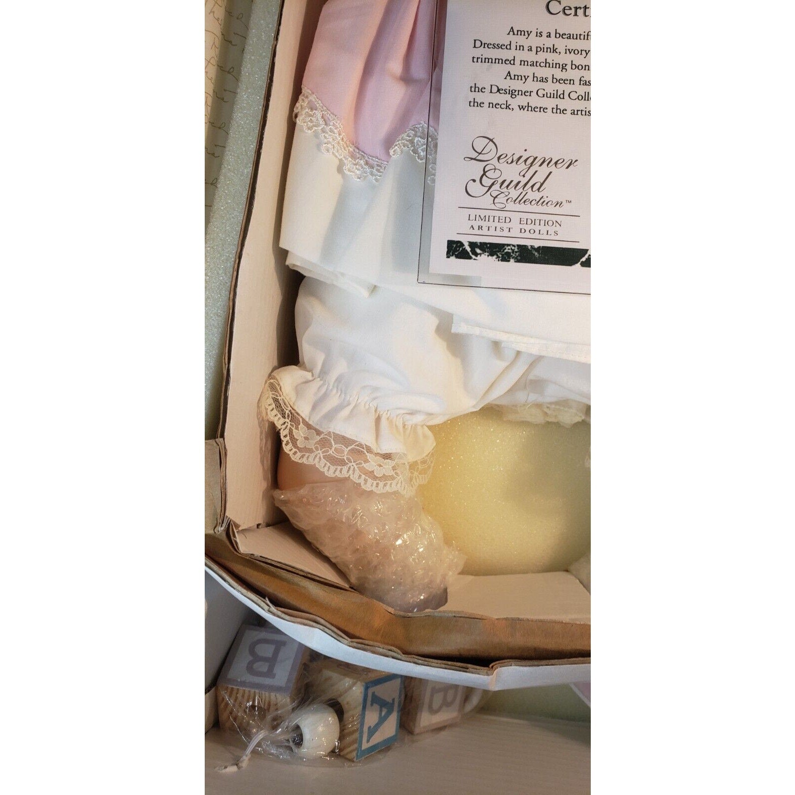 Amy Porcelain Baby Doll by Thelma Resch Designer Guild LE #311/2000 w/ COA