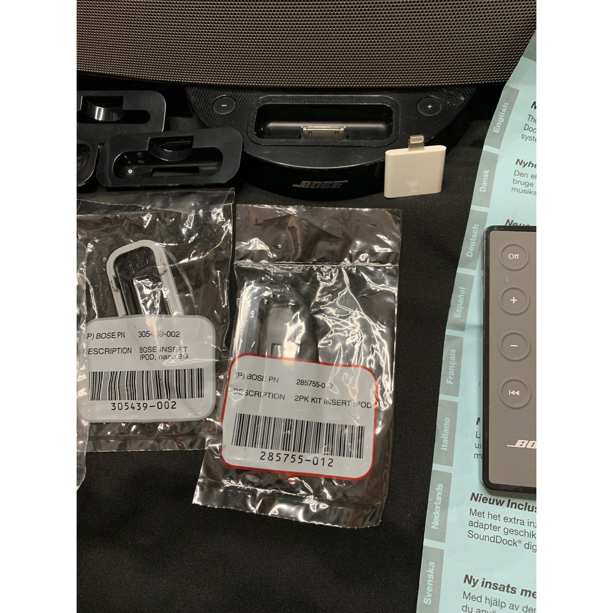 Bose SoundDock Series II Digital Music System Remote Power Adapter Tested OEM