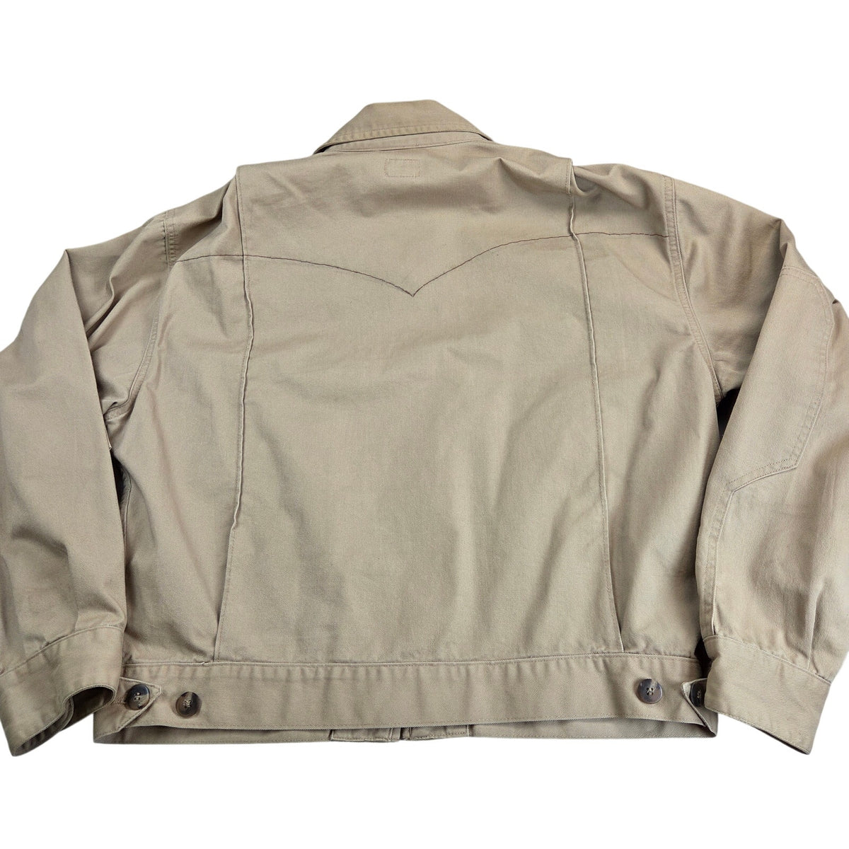 Vintage Dickies Guaranteed Work Jacket Men's L Tan Western Yoke Full Zip