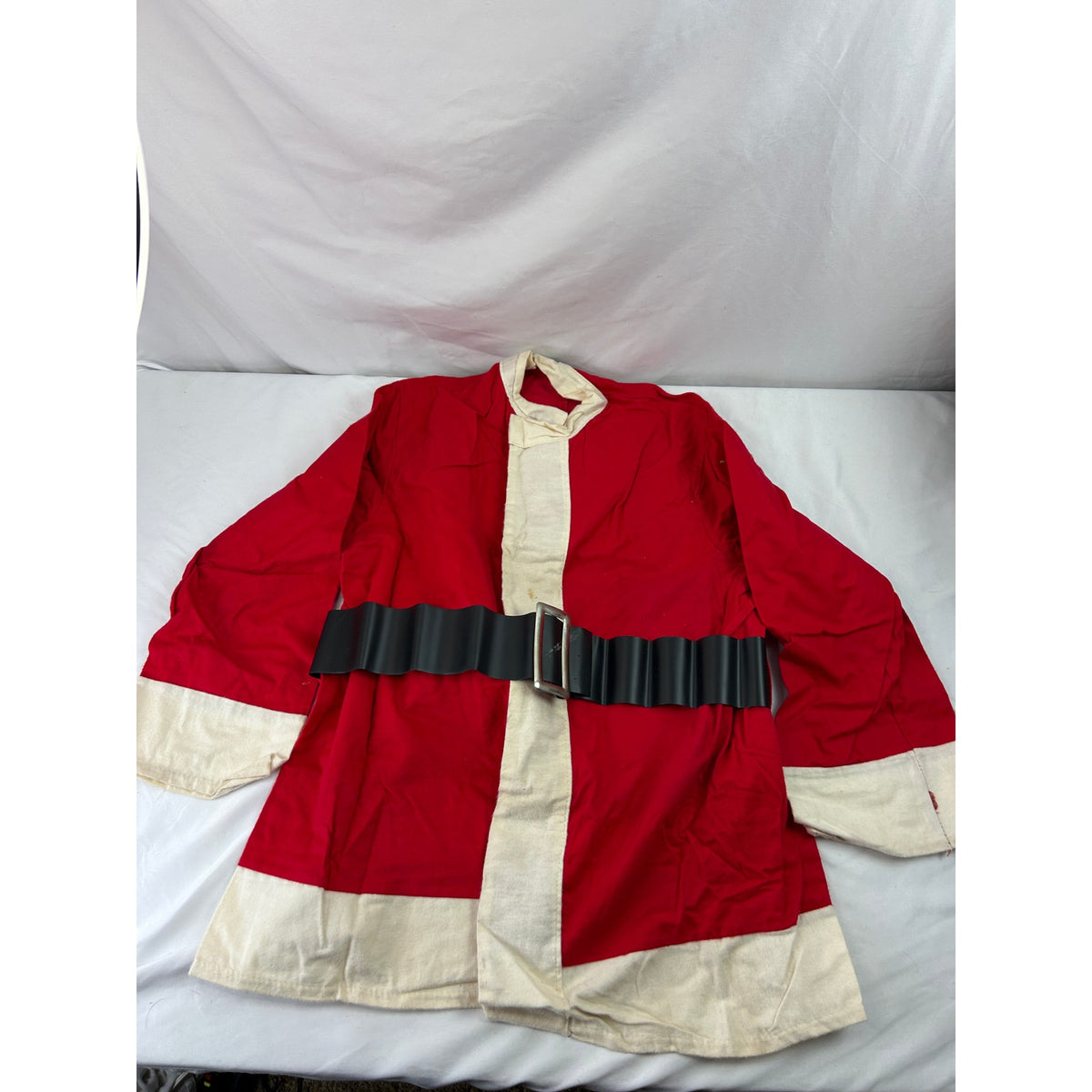 Vintage 1950s Santa Claus Suit Costume Medium 38-40 Mask Beard Box Complete