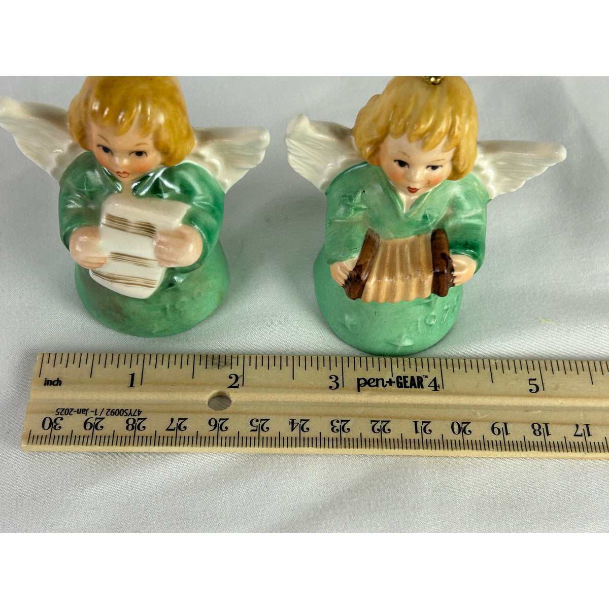 Goebel W Germany Angel Bell Ornament Set 1979 Musician Choir