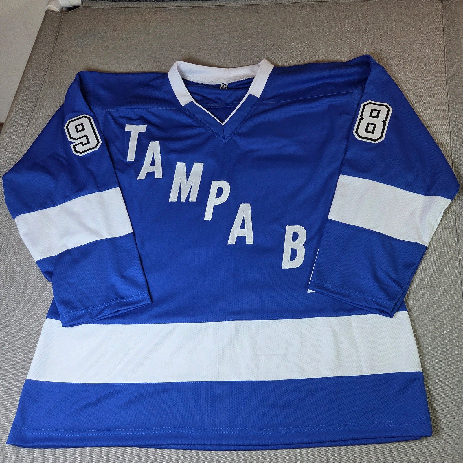 Mikhail Sergachev Autographed Lightning Custom Jersey XL JSA 2X SC Champ