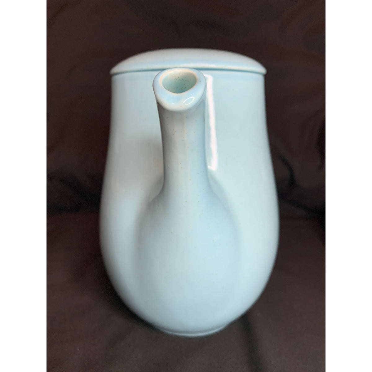 Blue Speckled Ceramic Coffee Tea Pot With Lid Retro Decor READ