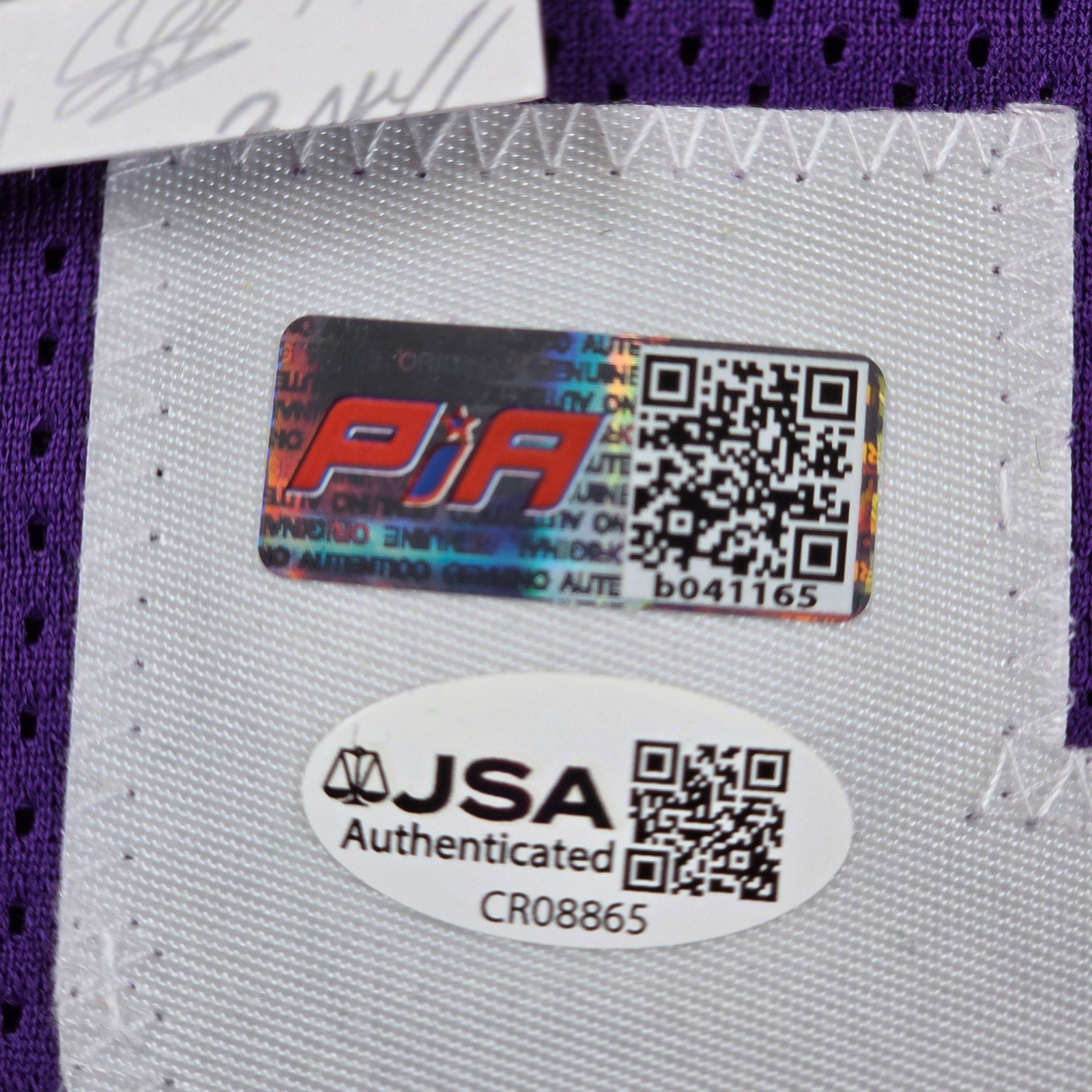 Jordan Addison Signed Custom Minnesota Vikings Purple Jersey XL JSA COA