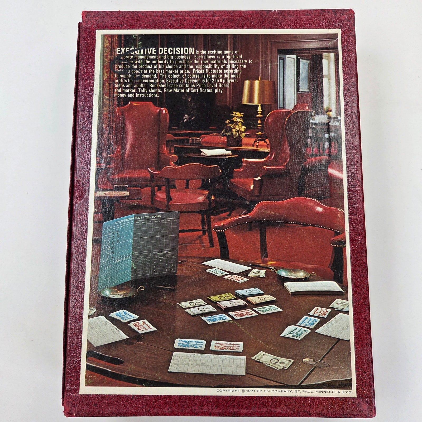 1971 3M Executive Decision Bookshelf Game Complete Sid Sackson Business Mgmt