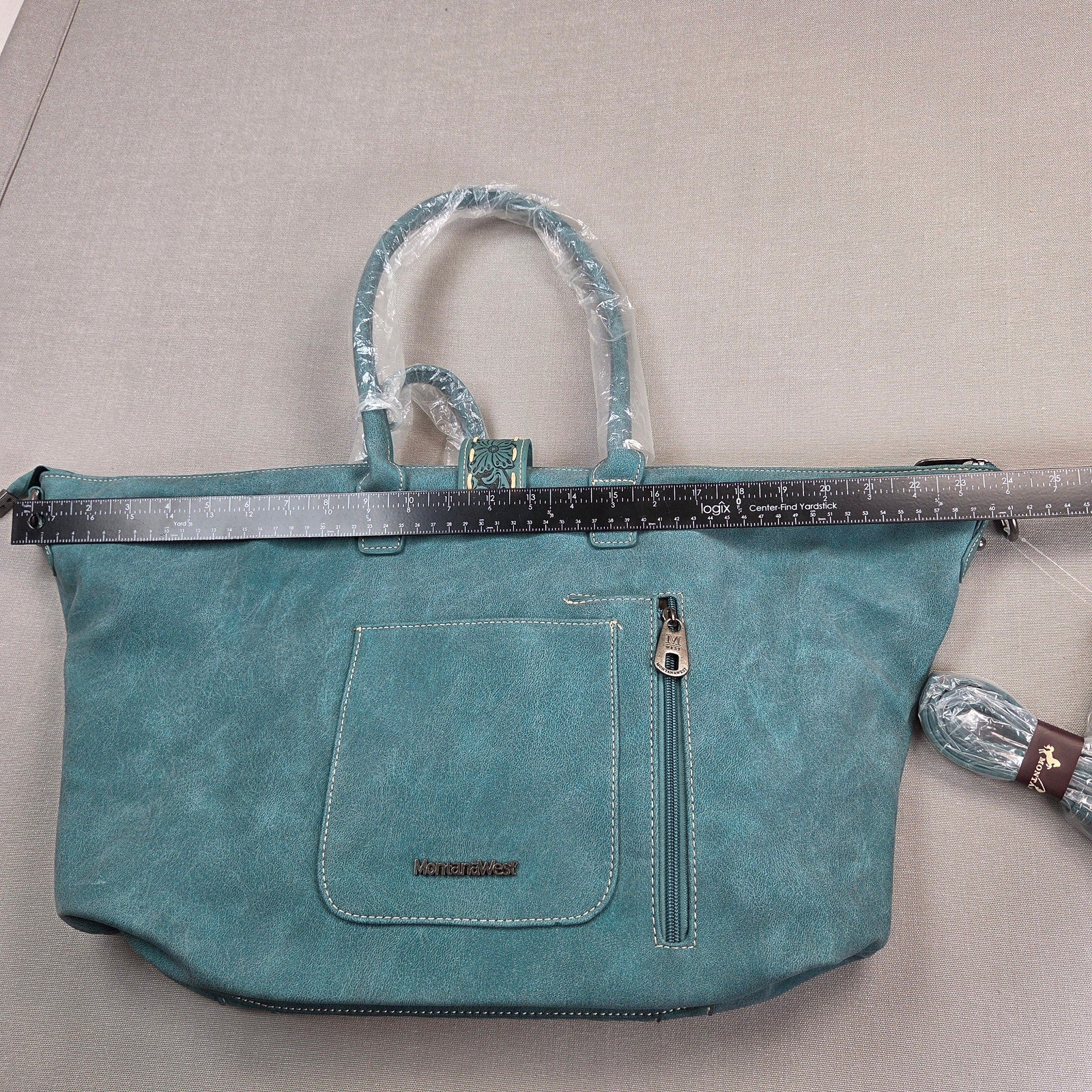 Montana West Twin Creek BF876 Western Turquoise Stone Tote Handbag NWT 2023