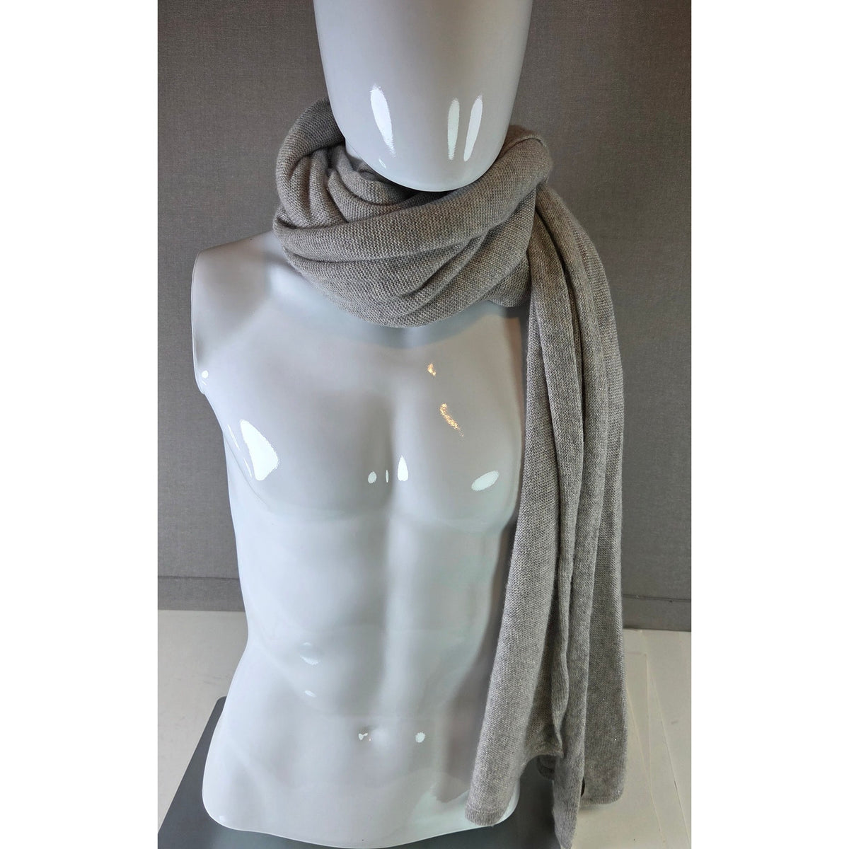 Charter Club Luxury Cashmere Blend Scarf Wrap Metallic Oversized 102"x27"