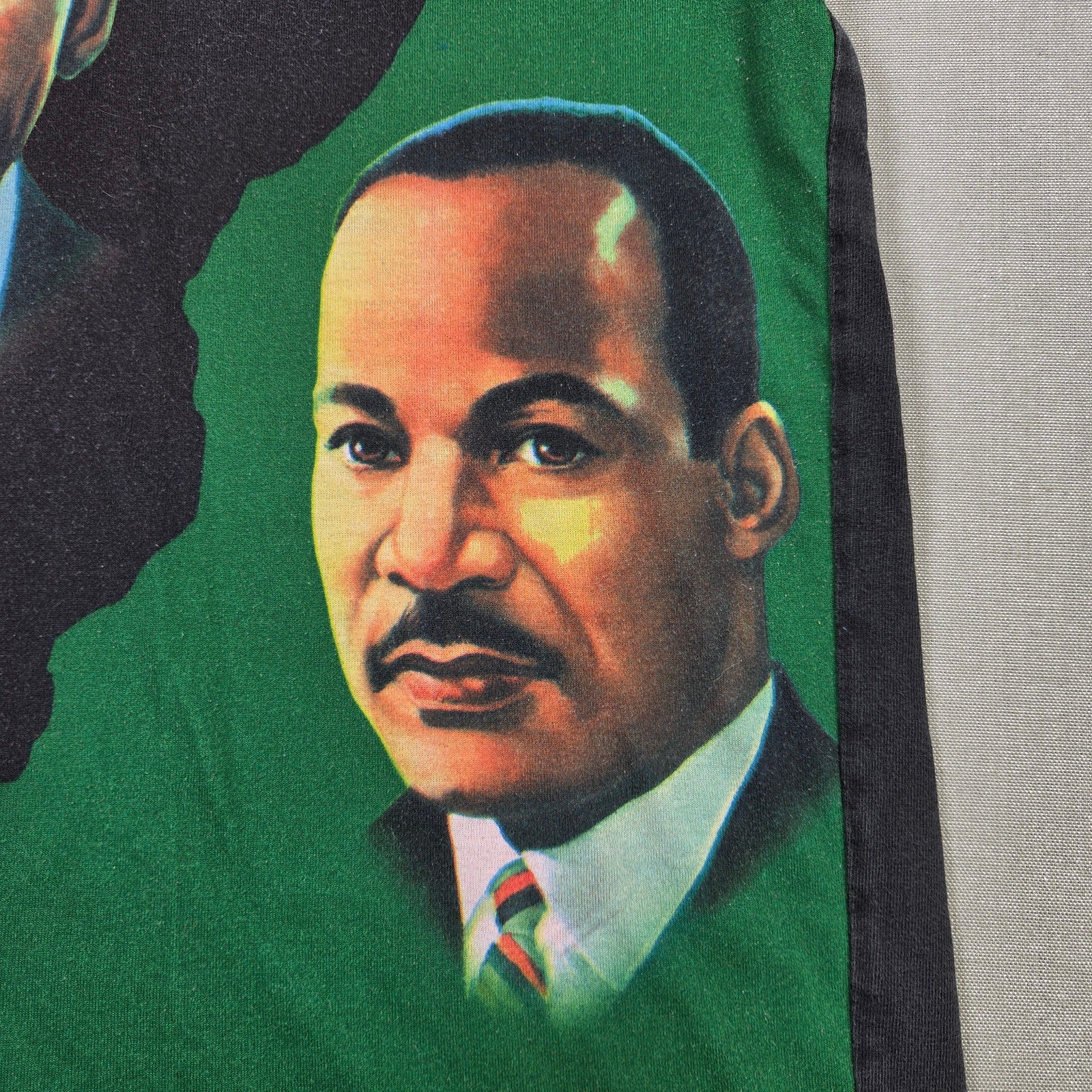 DMZ Malcolm X MLK Mandela Africa Graphic T Shirt XL Pan African Tee Black