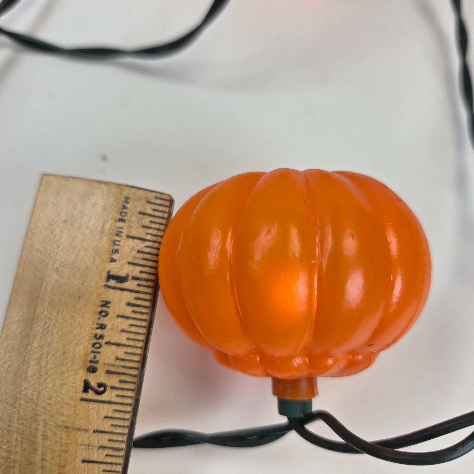 Vintage Halloween Jack O Lantern Pumpkin String Lights 10 Light Tested Working