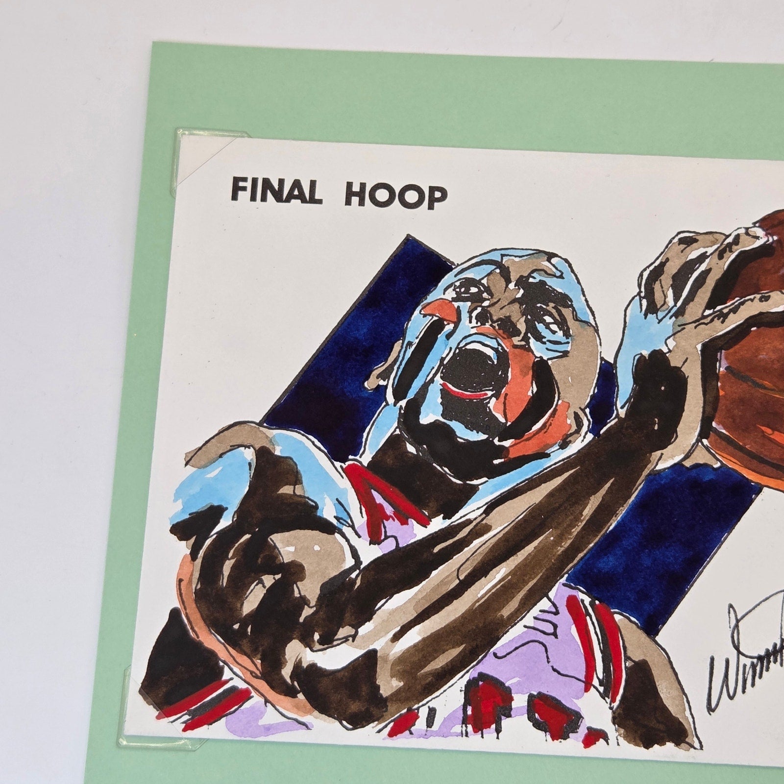 Michael Jordan Final Hoop Cachet Envelope Art 1999 Wild Horse 102/110