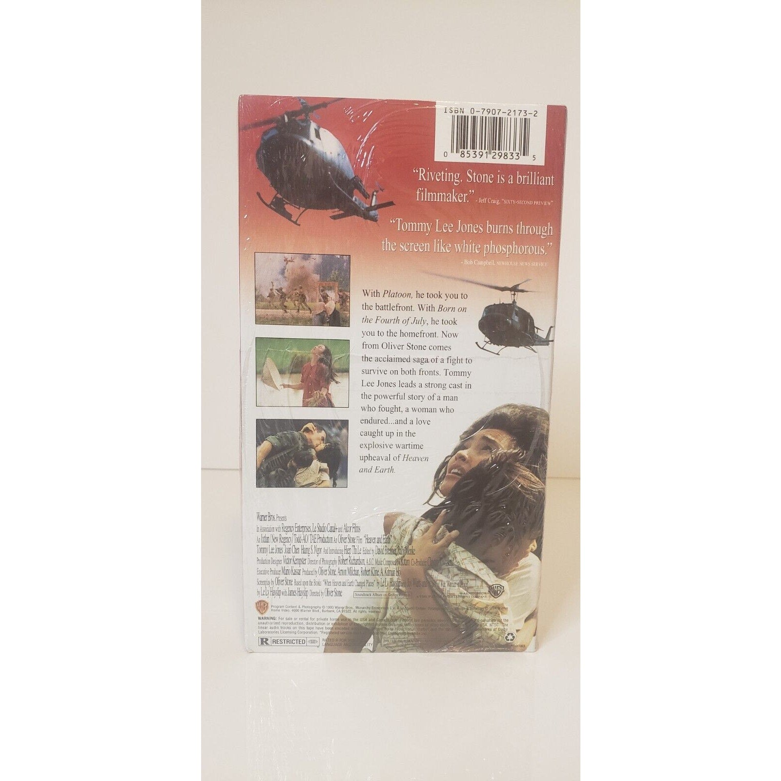 Heaven & Earth VHS New Sealed 1994 an Oliver Stone Film Tommy Lee Jones