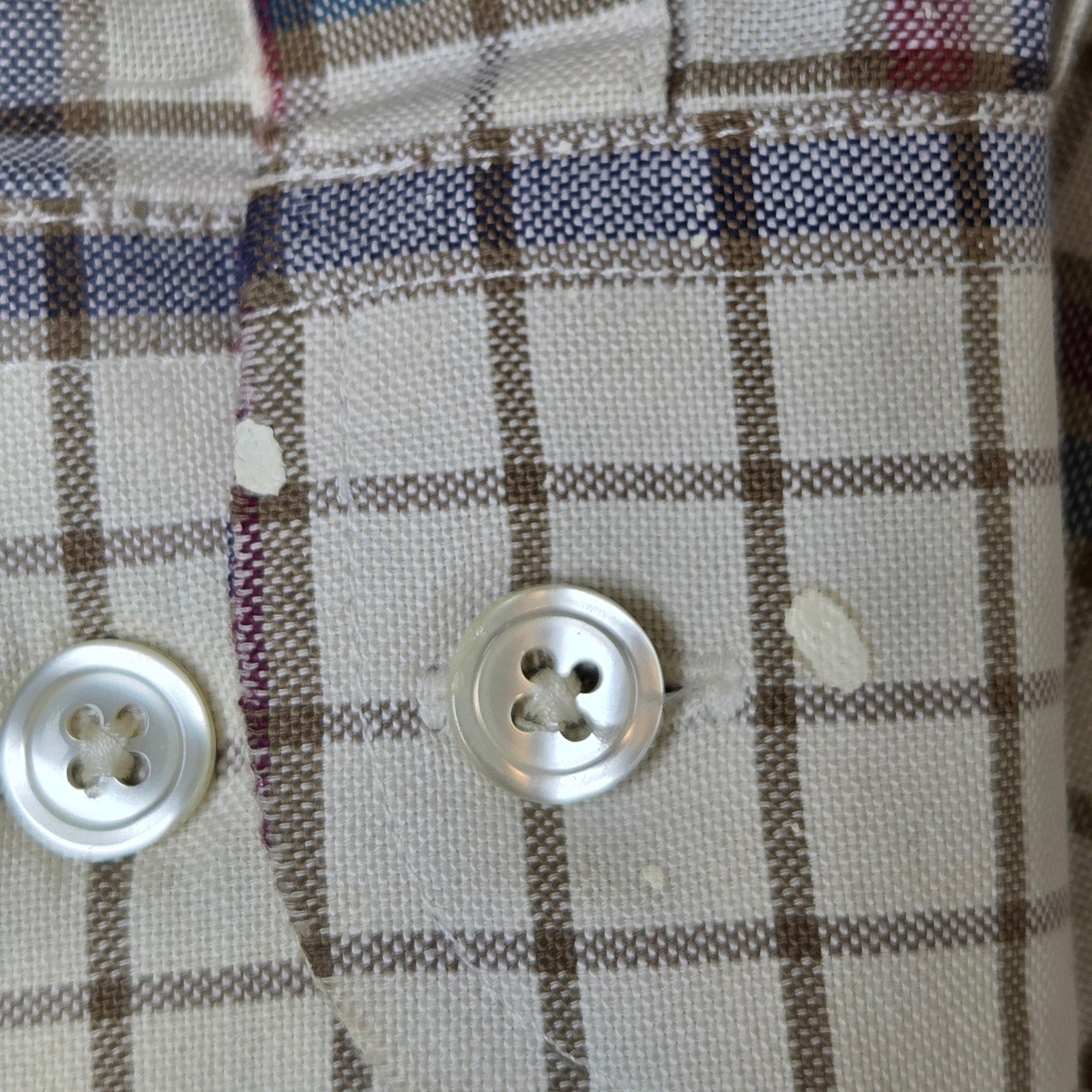 Dockers Mens XL Plaid Long Sleeve Button Down Cotton Shirt Wrinkle Free