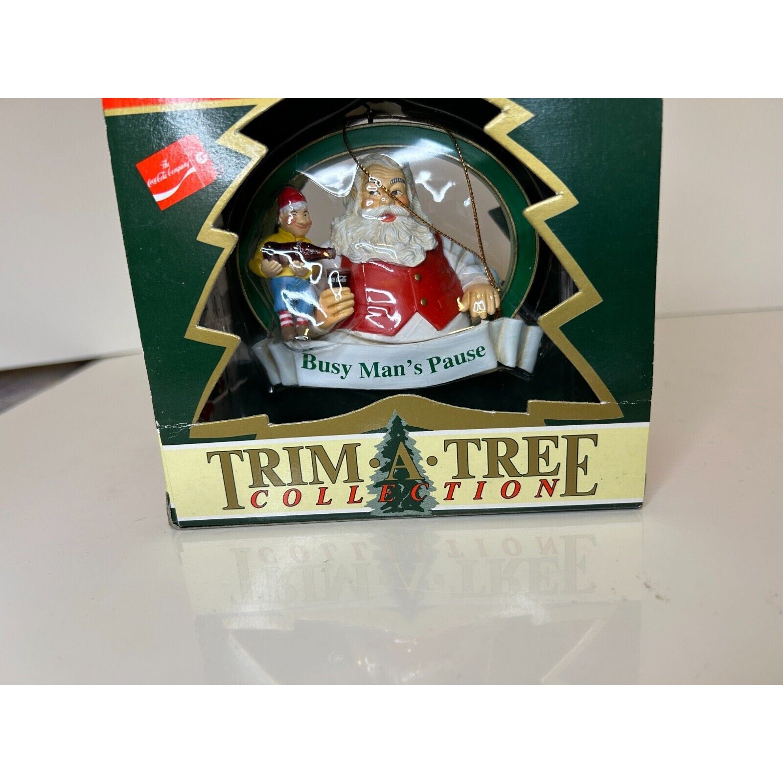 Coca-Cola Trim-A-Tree Collection Ornaments Set of 2 – Vintage 1990s x87