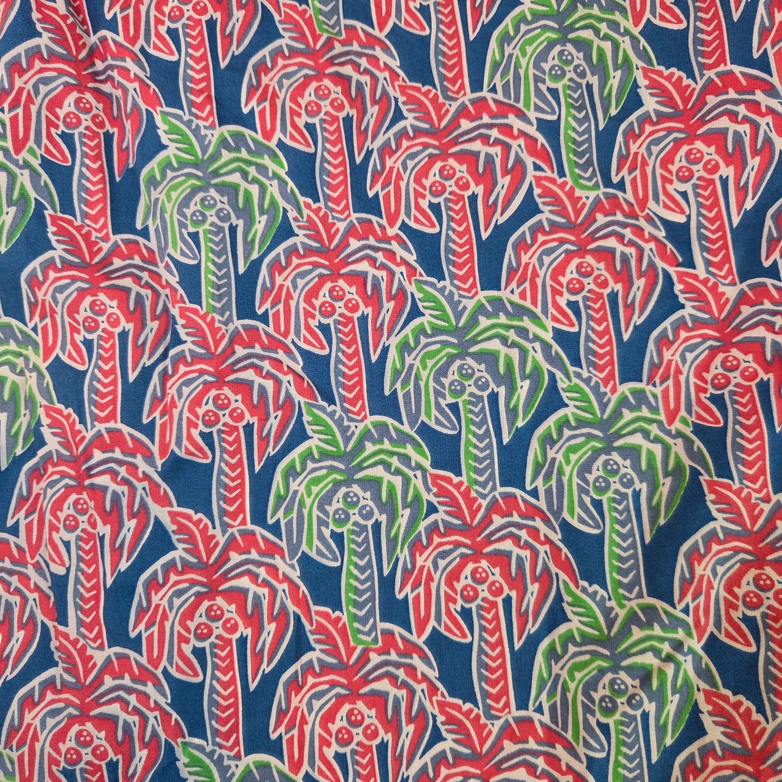 Vineyard Vines Slim Fit Whale Shirt Men’s 2XL Palm Tree Print Button Down