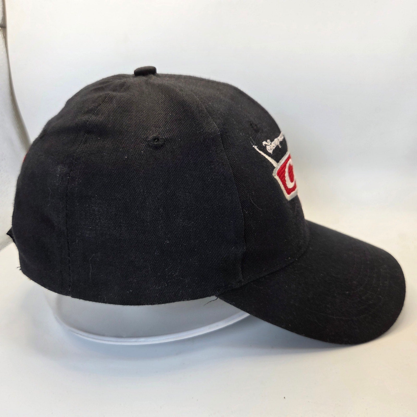 Disney Pixar Cars State Farm Hat Adjustable Hook Loop Black Promo Cap