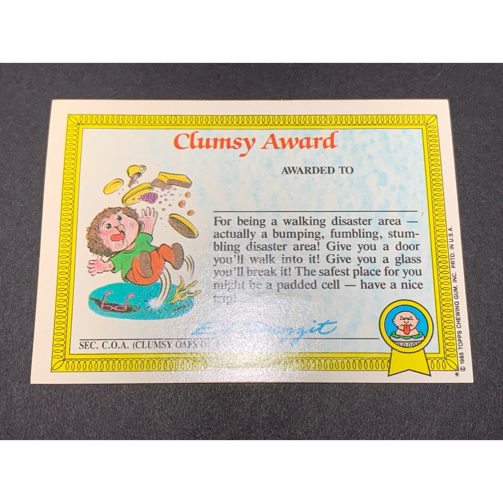 1985 Garbage Pail Kids Series 1 MashUp in Various Conditions