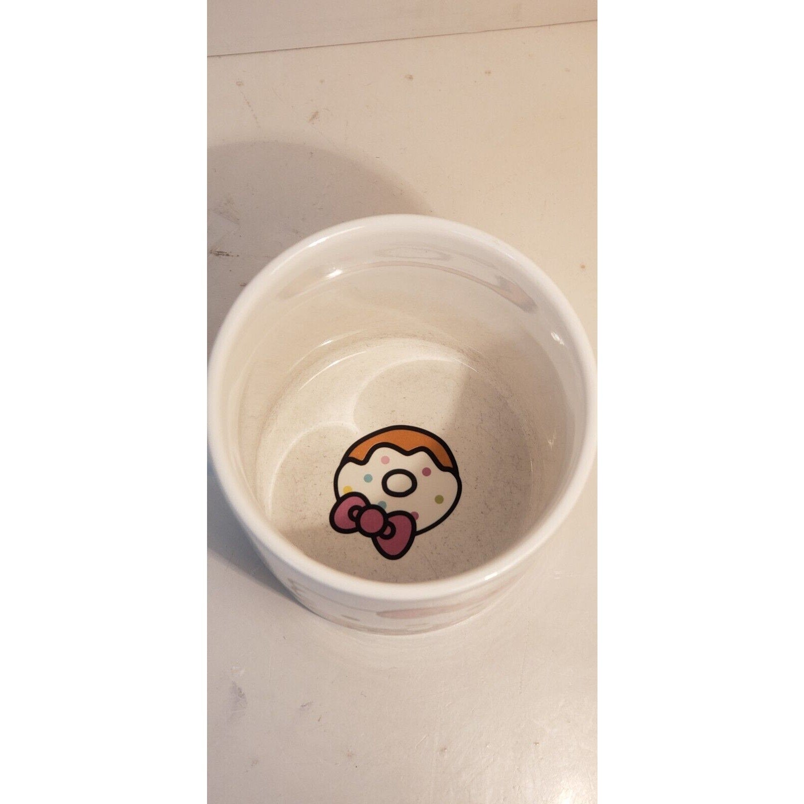 Hello Kitty Cafe Sanrio 2015 Ceramic Coffee Cup Exclusive Collectors Donuts Mug