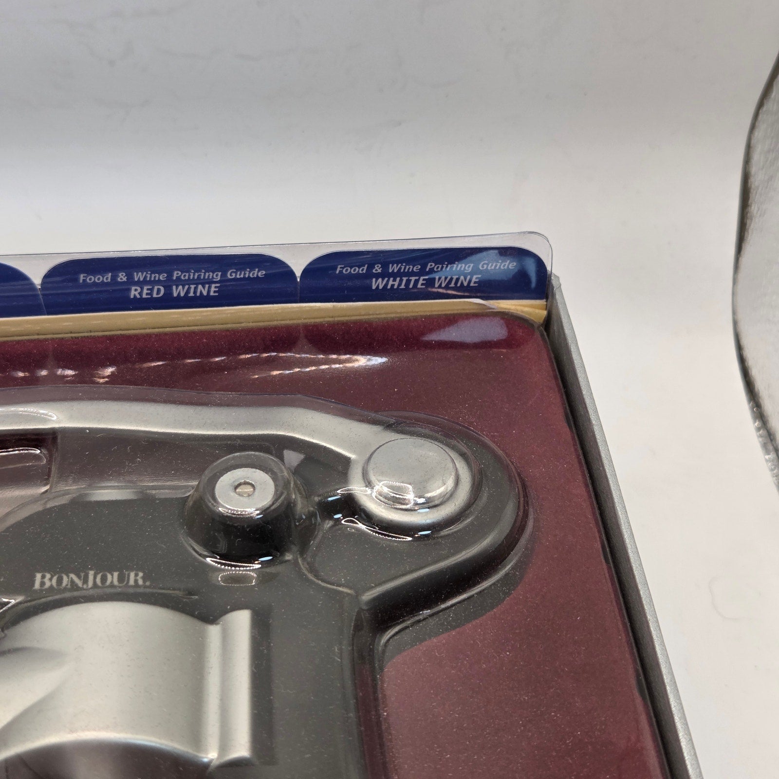 BonJour Chateau Deluxe Wine Bottle Opener & Foil Cutter – No Box Lid