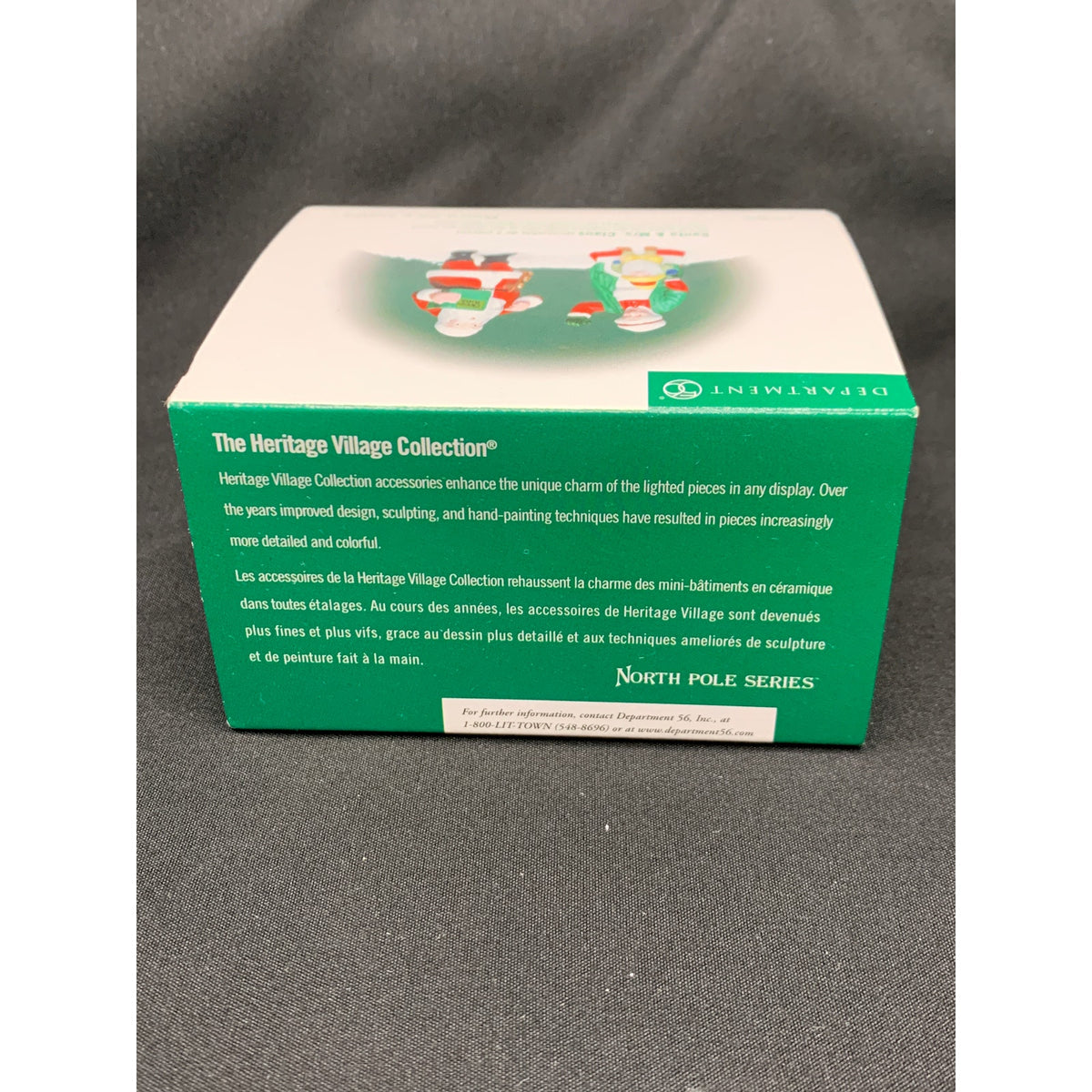 Dept 56 Santa & Mrs Claus 56090 North Pole Series Set of 2 Retired Village
