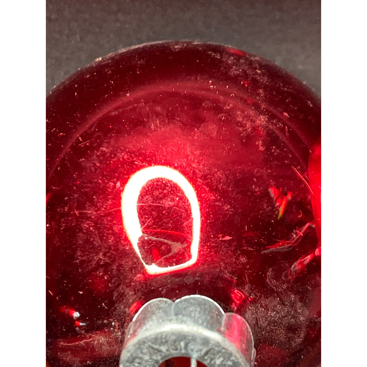 Vintage Red Glass Christmas Ball Ornaments Lot of 4 Rauch Made in USA MCM