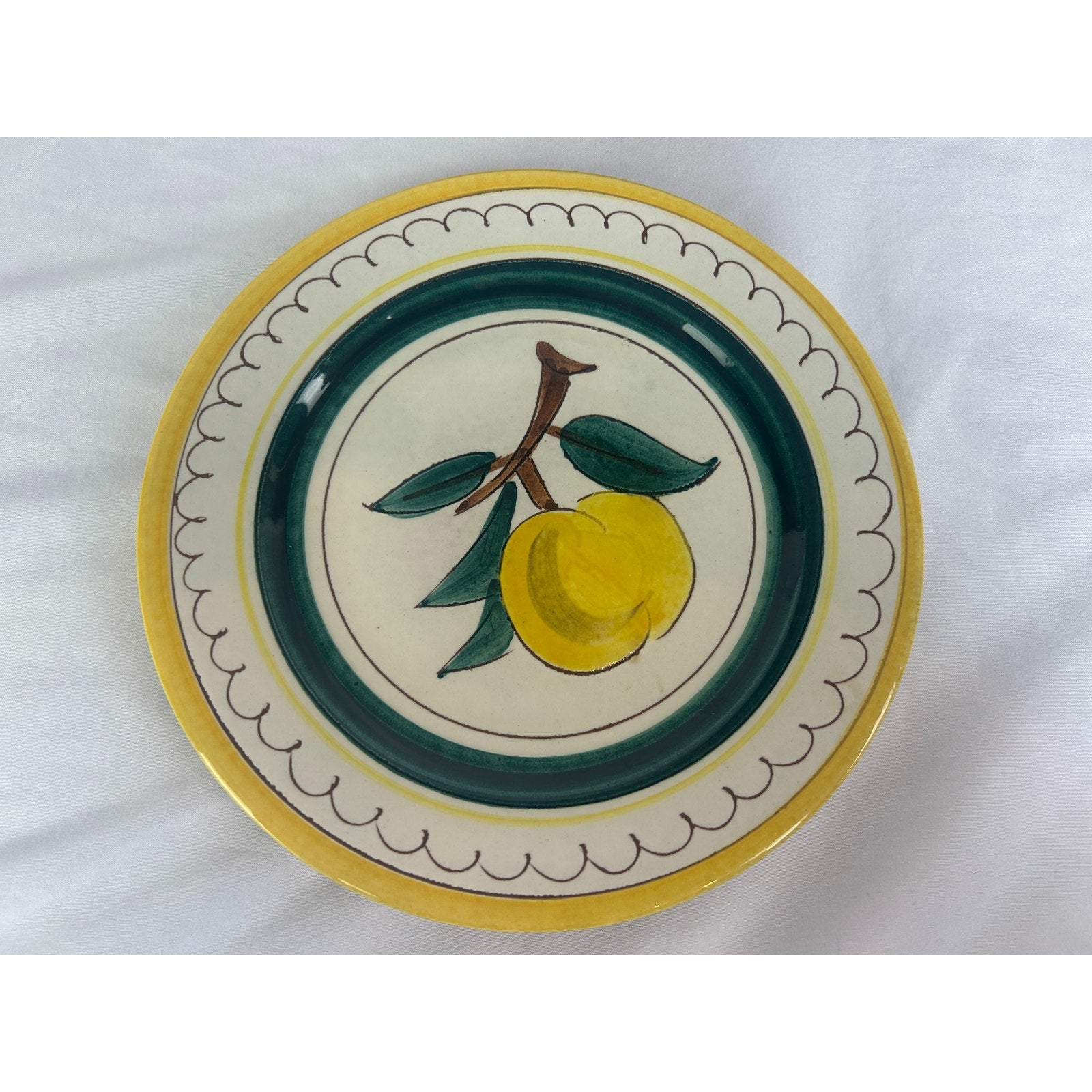 Stangl Pottery Fruit Pattern 8" Salad Plates Set of 5 Hand Painted