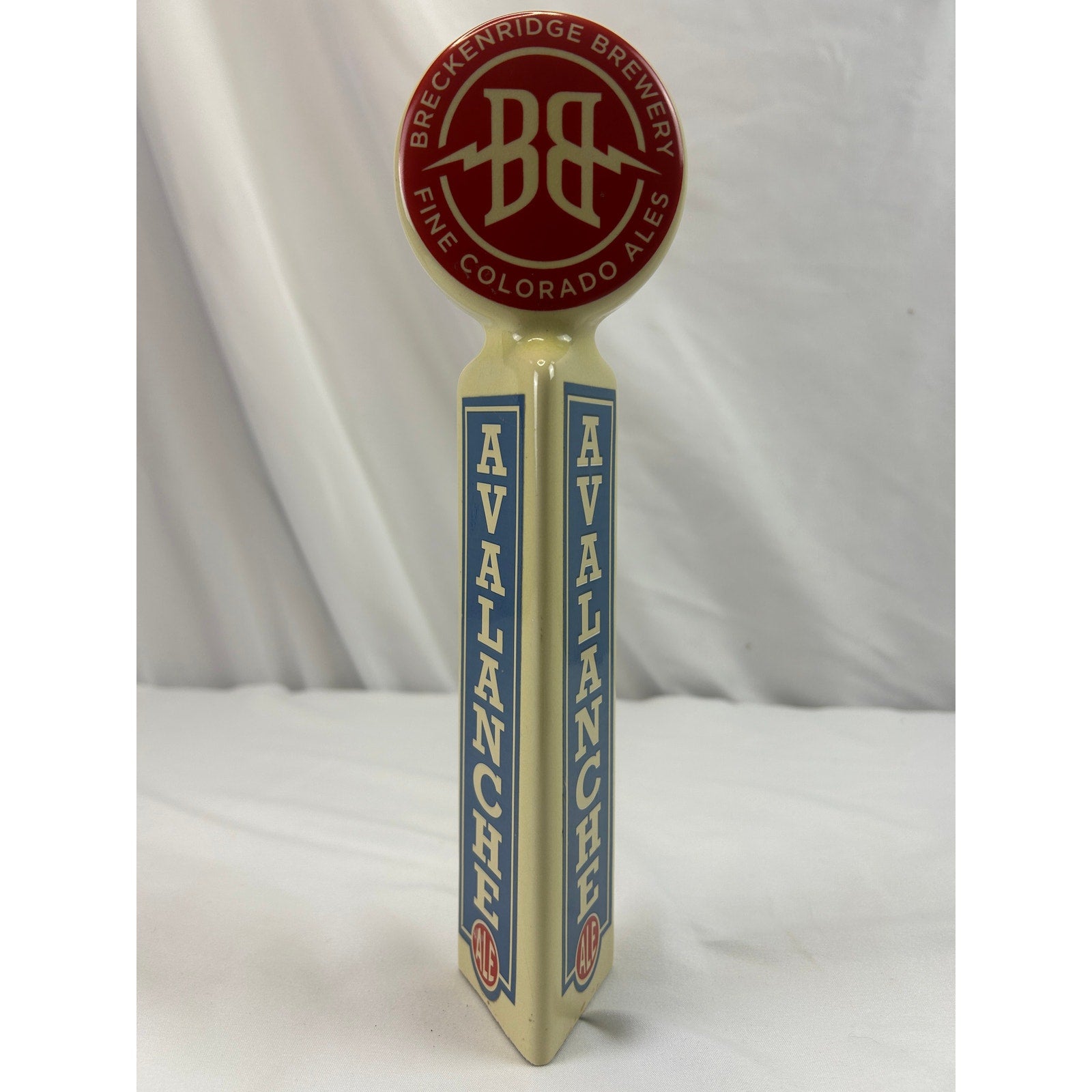 Breckenridge Brewery Avalanche Ale Beer Tap Handle Ceramic Colorado Breweriana