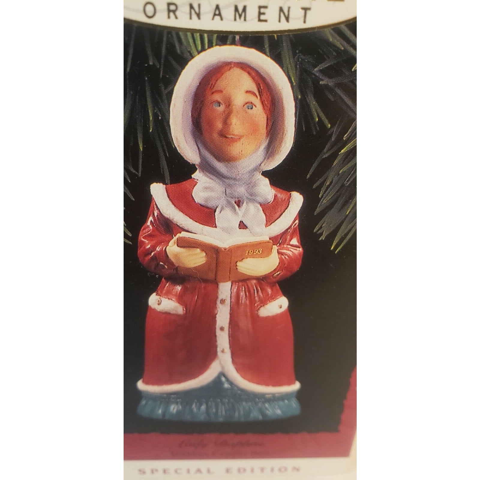 1993 Hallmark Keepsake Ornament Lady Daphne Dickens Series Porcelain Bell NOS