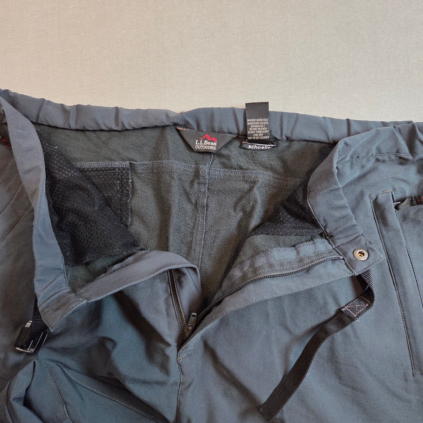 LL Bean Schoeller Dryskin Outdoor Hiking Pants Men’s XL Regular Gray Nylon