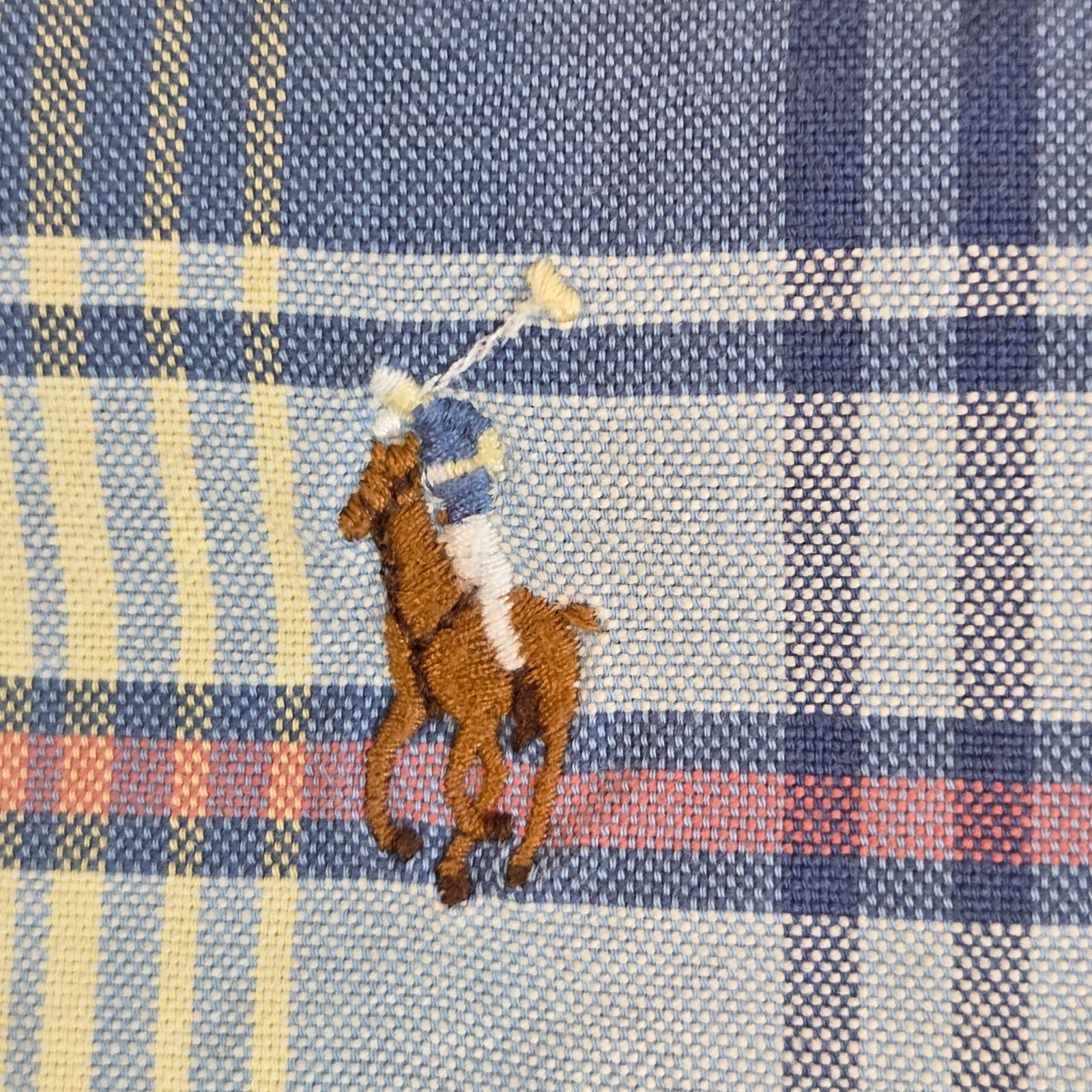 Ralph Lauren Plaid Button Down Shirt XL Cotton Classic Fit Pony Logo