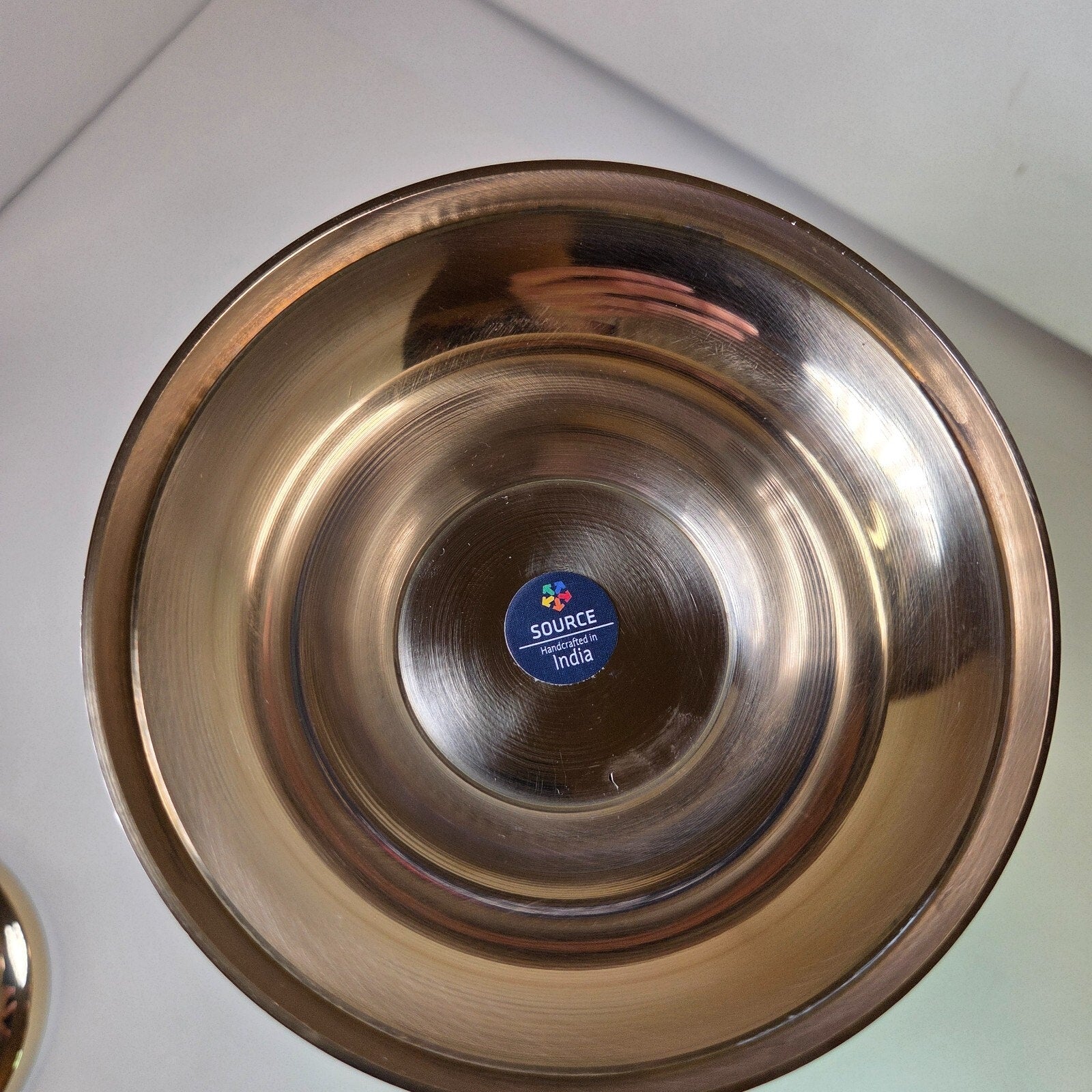 Large 12" Metal Brass Mother of Pearl Chalice Urn for Human Ashes