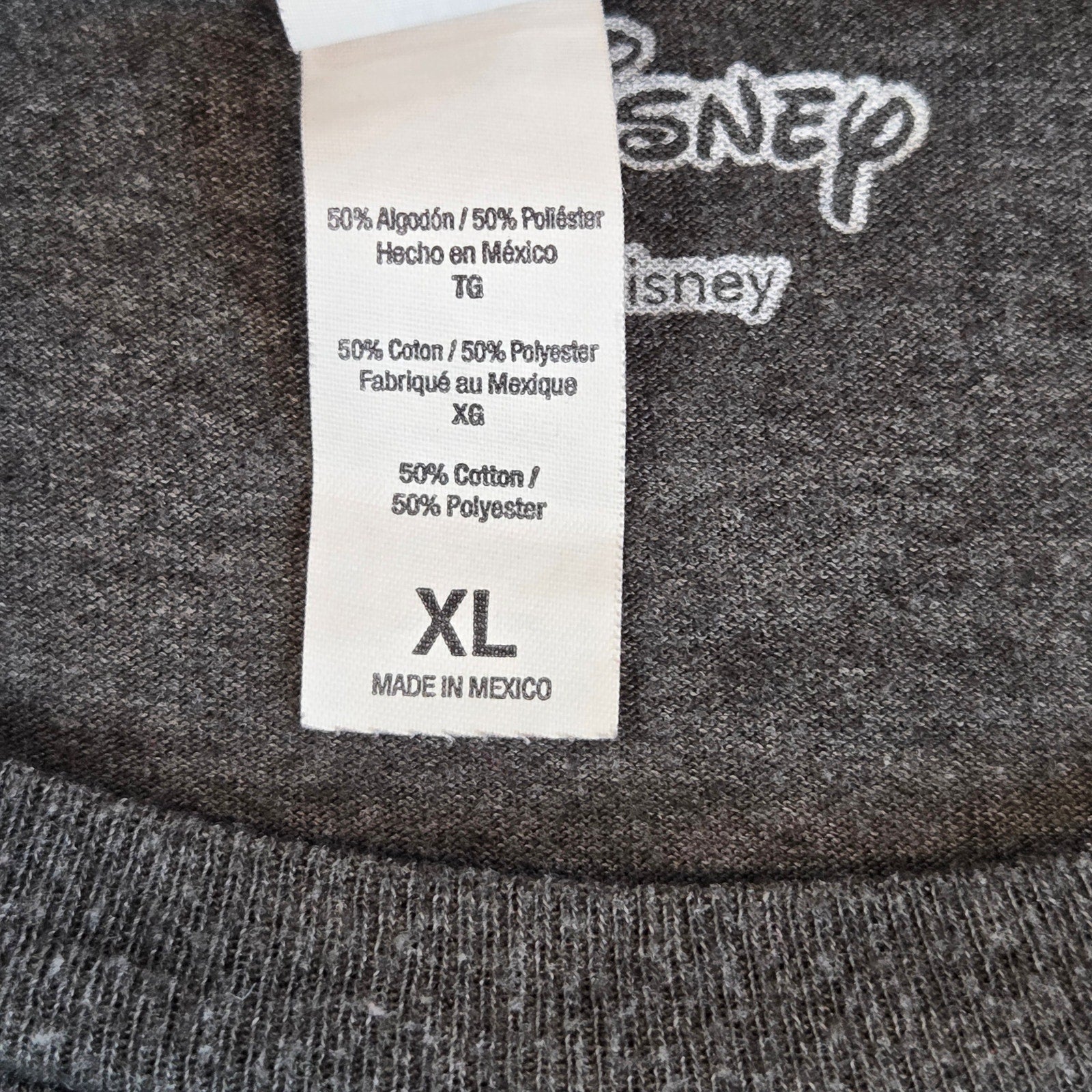Disney Aladdin Genie Jasmine Abu Graphic Tee Shirt XL Tultex Gray