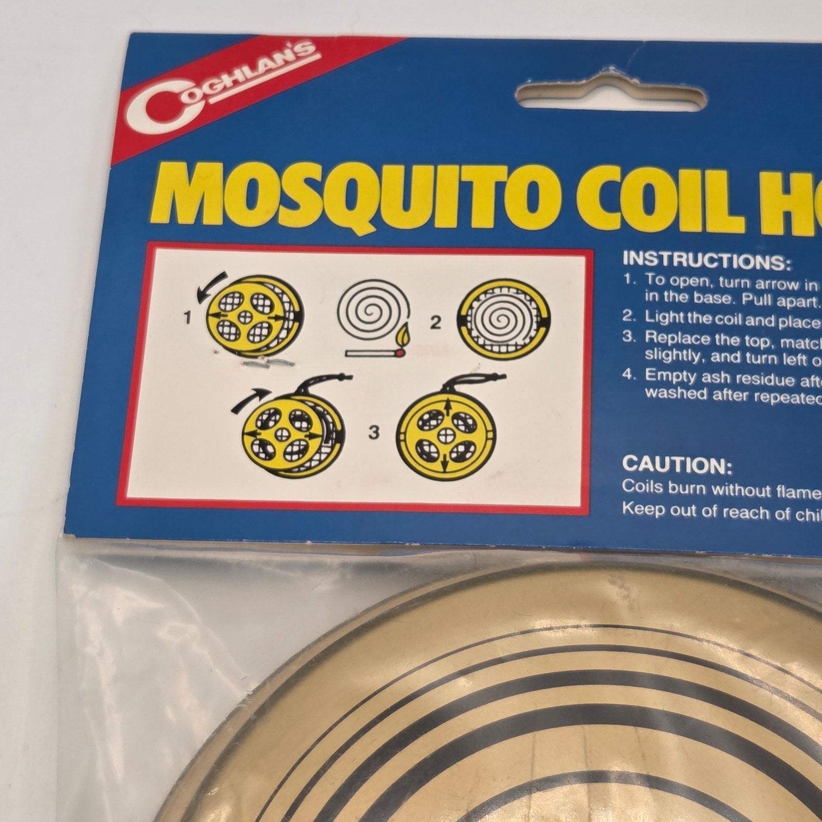 Vintage 1985 Coghlan’s Metal Coil Holder NOS Japan Made Camping Accessory