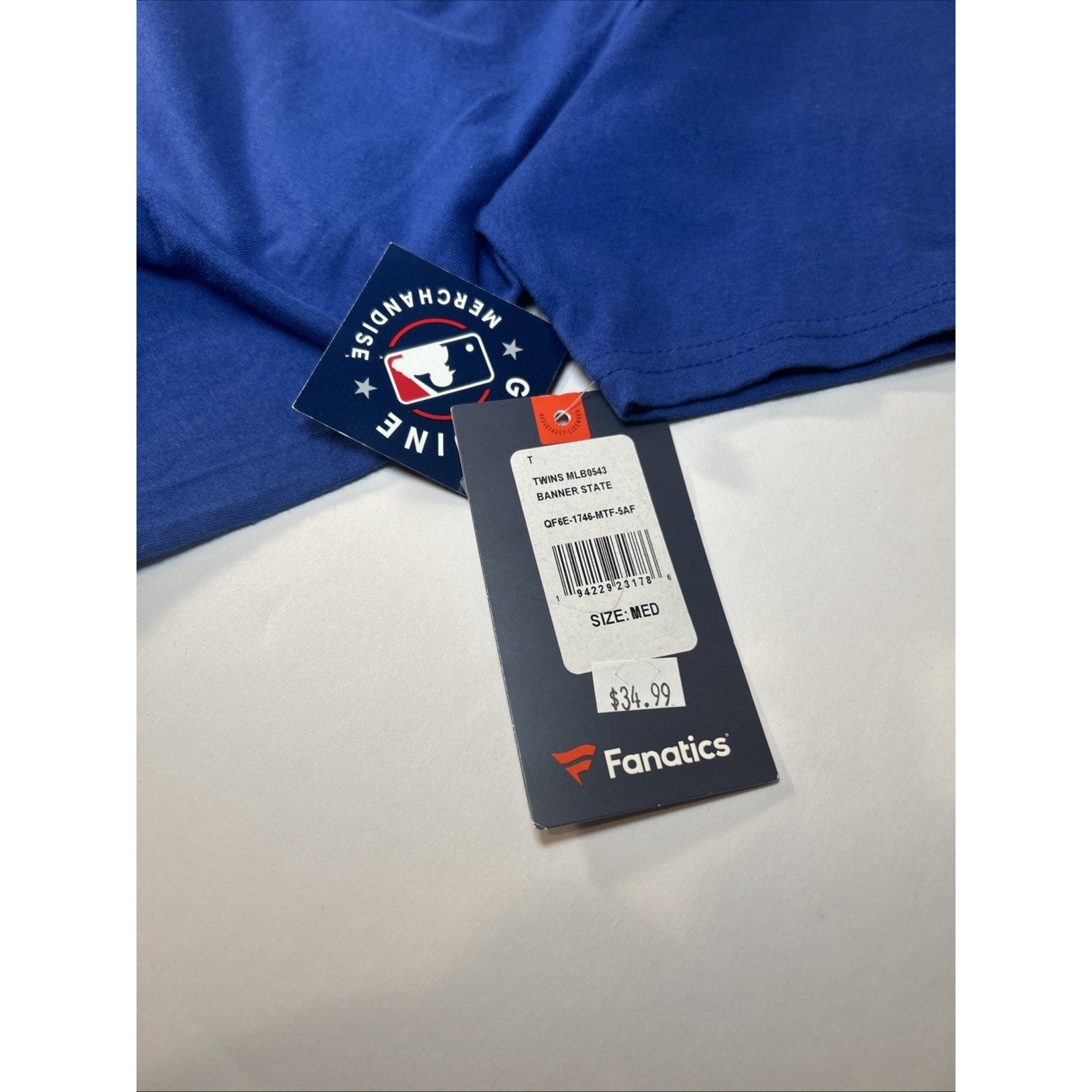 Fanatics Minnesota Twins Cotton T-Shirts Size Medium