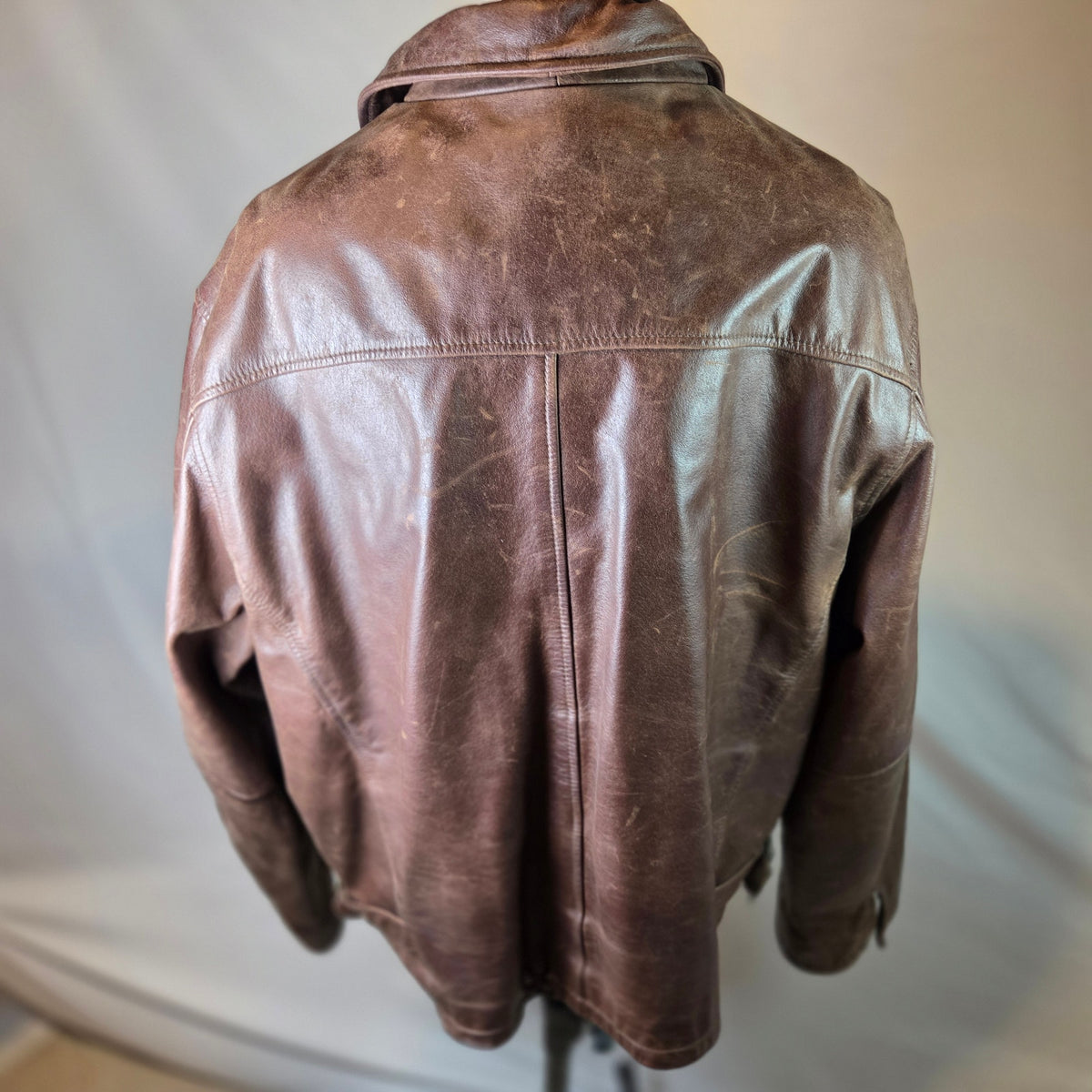 Wilsons Leather M. Julian Men's XL Brown Leather Jacket Thinsulate Zip Liner