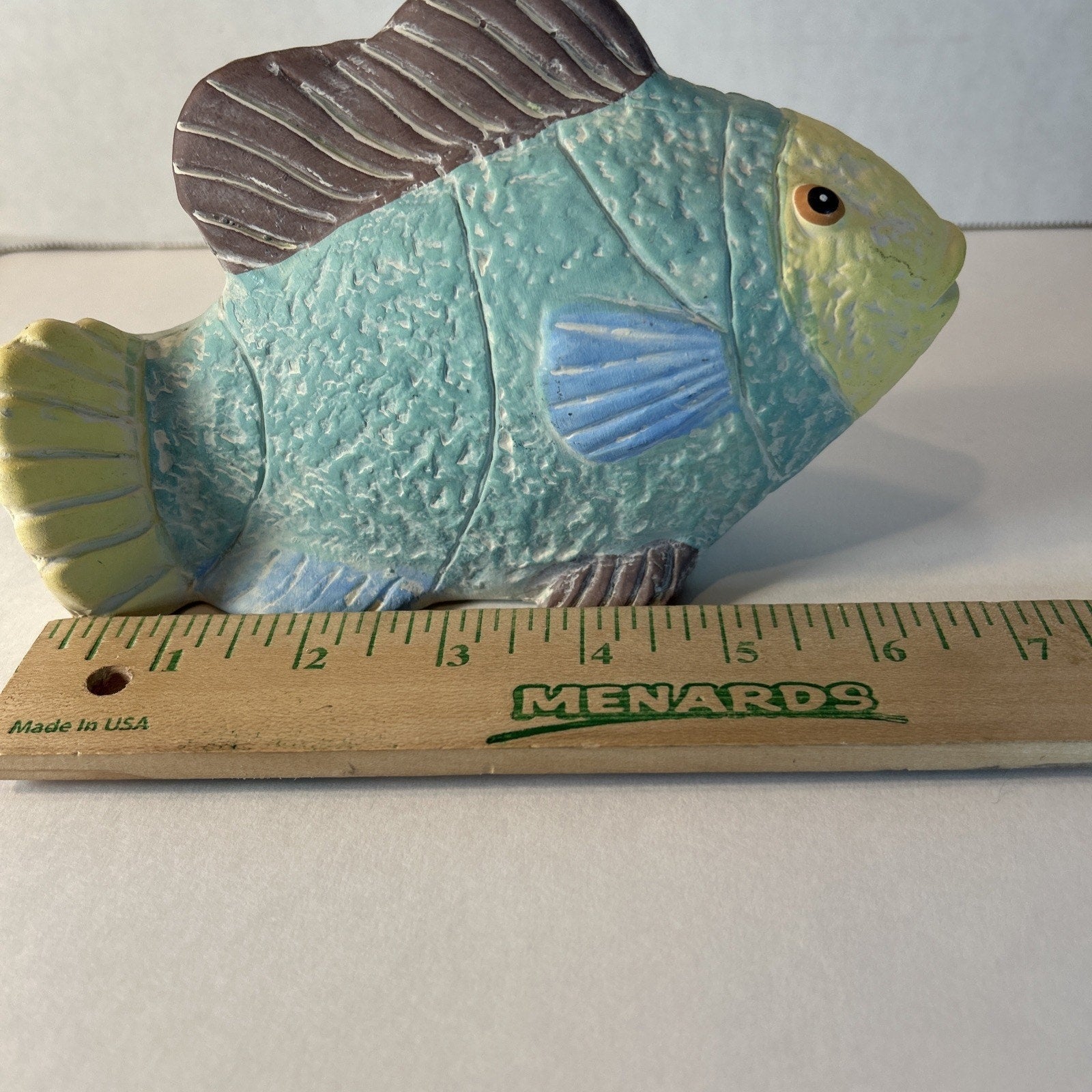 K’s Collection Ceramic Tropical Fish Figurines Lot of 3 Multicolor Home Decor