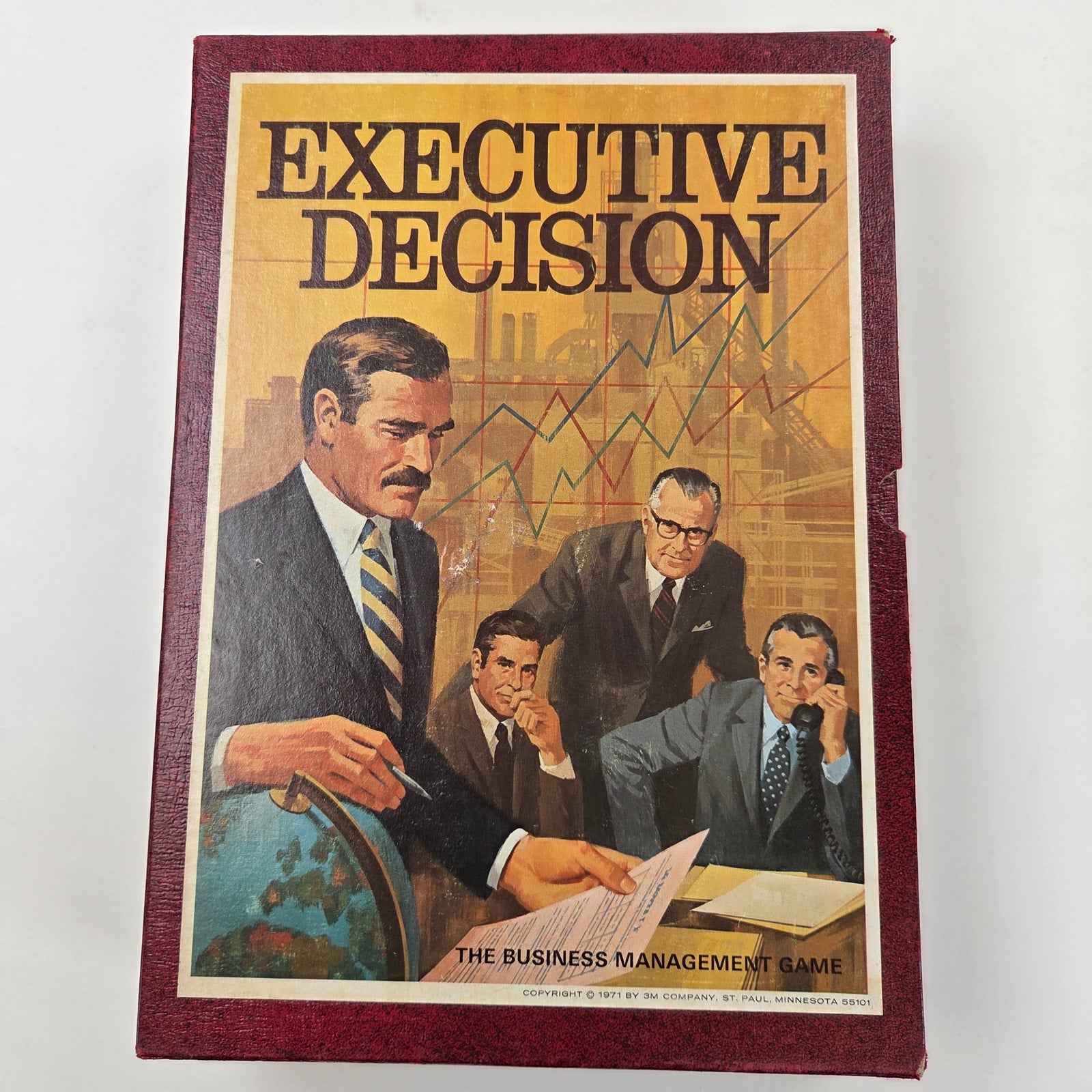 1971 3M Executive Decision Bookshelf Game Complete Sid Sackson Business Mgmt