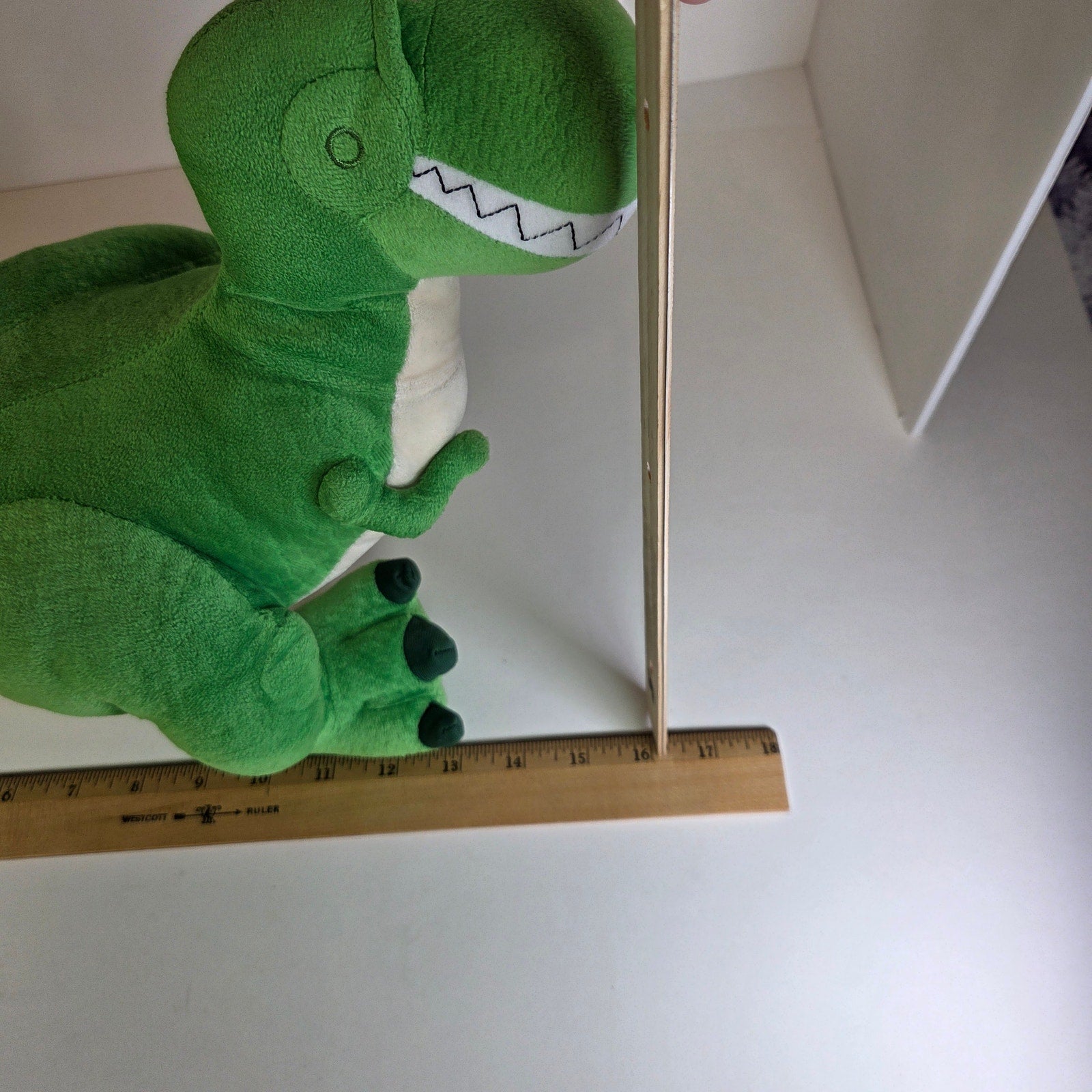 Disney Pixar Toy Story Rex Dinosaur Plush Green Stuffed Animal 16" x 10.5"