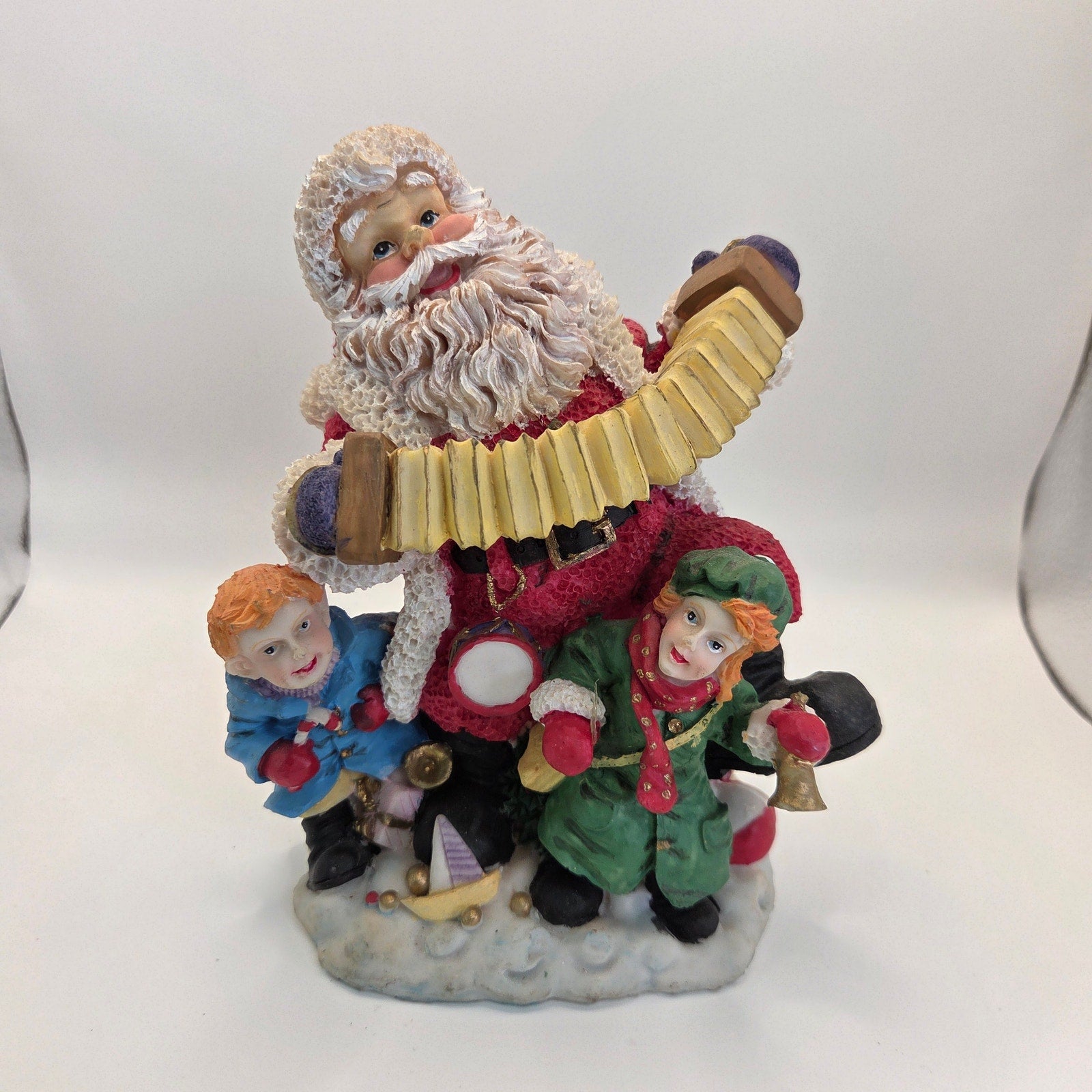 Lot of 4 Santa Claus Figurines – Resin Christmas Holiday Décor