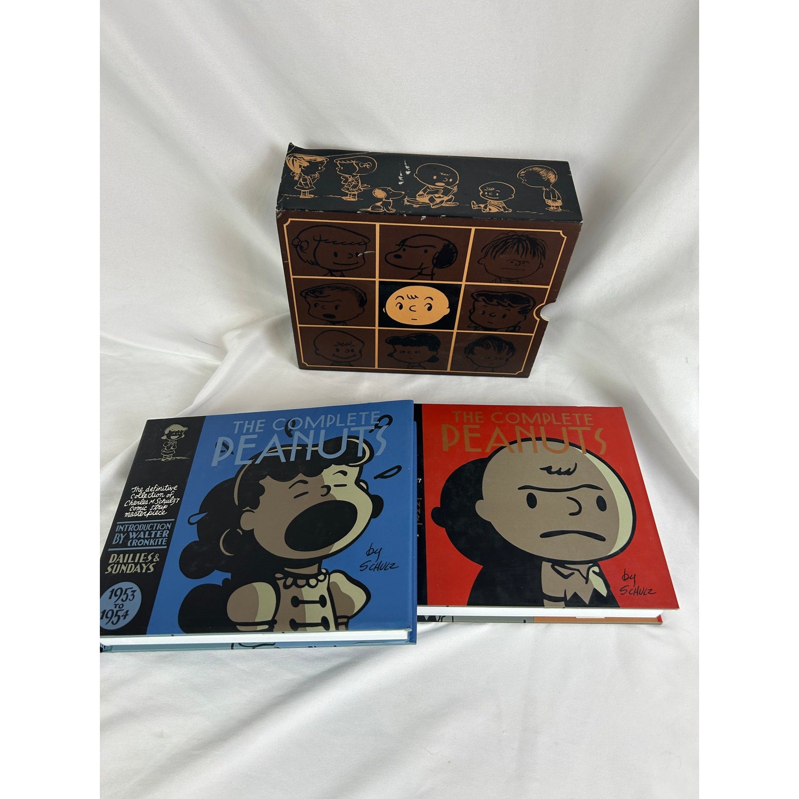 The Complete Peanuts Vol 1-2 Box Set 1950-1954 Fantagraphics Hard Cover