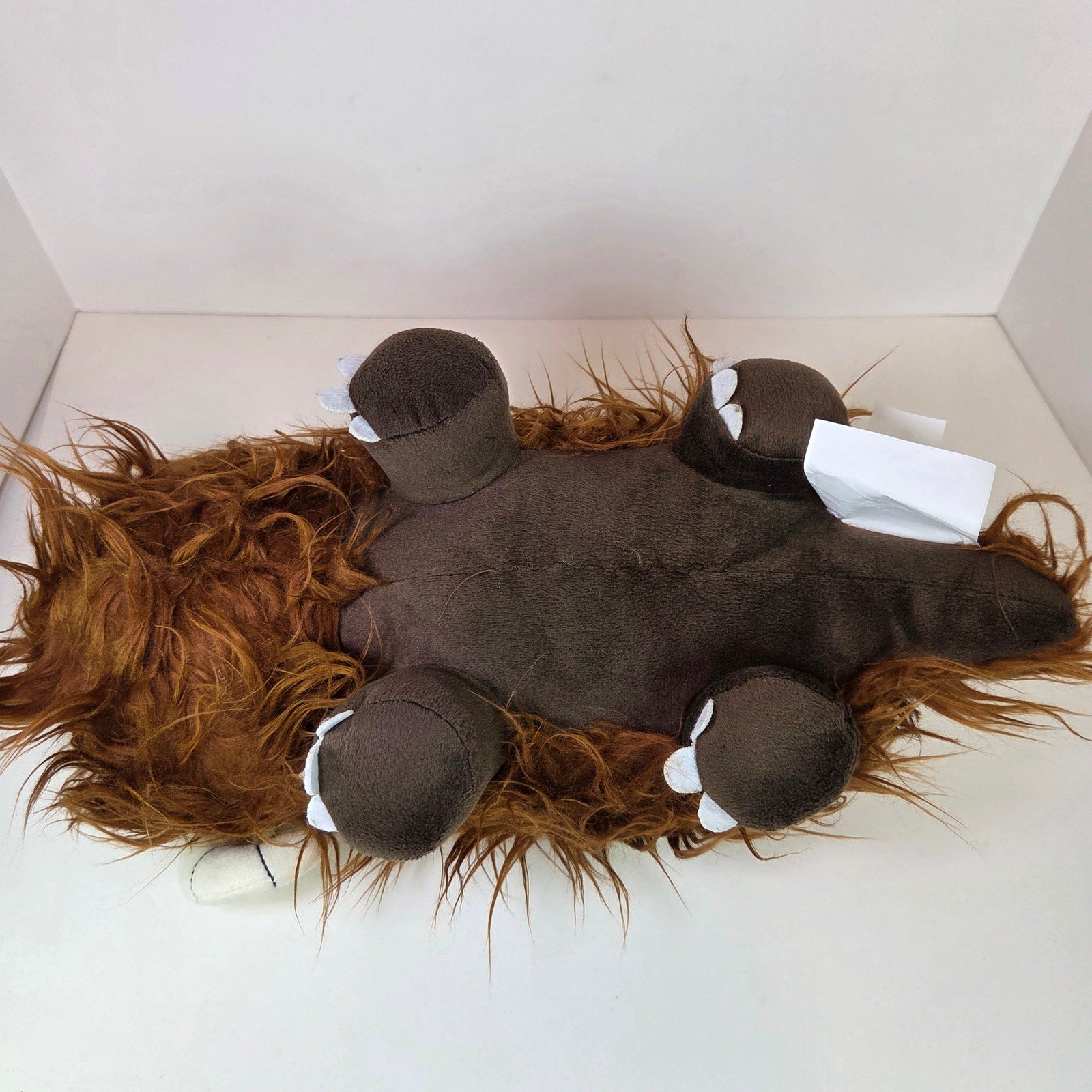 Star Wars Bantha Plush Pillow Jay Franco Mandalorian 14” Brown Shaggy Faux Fur
