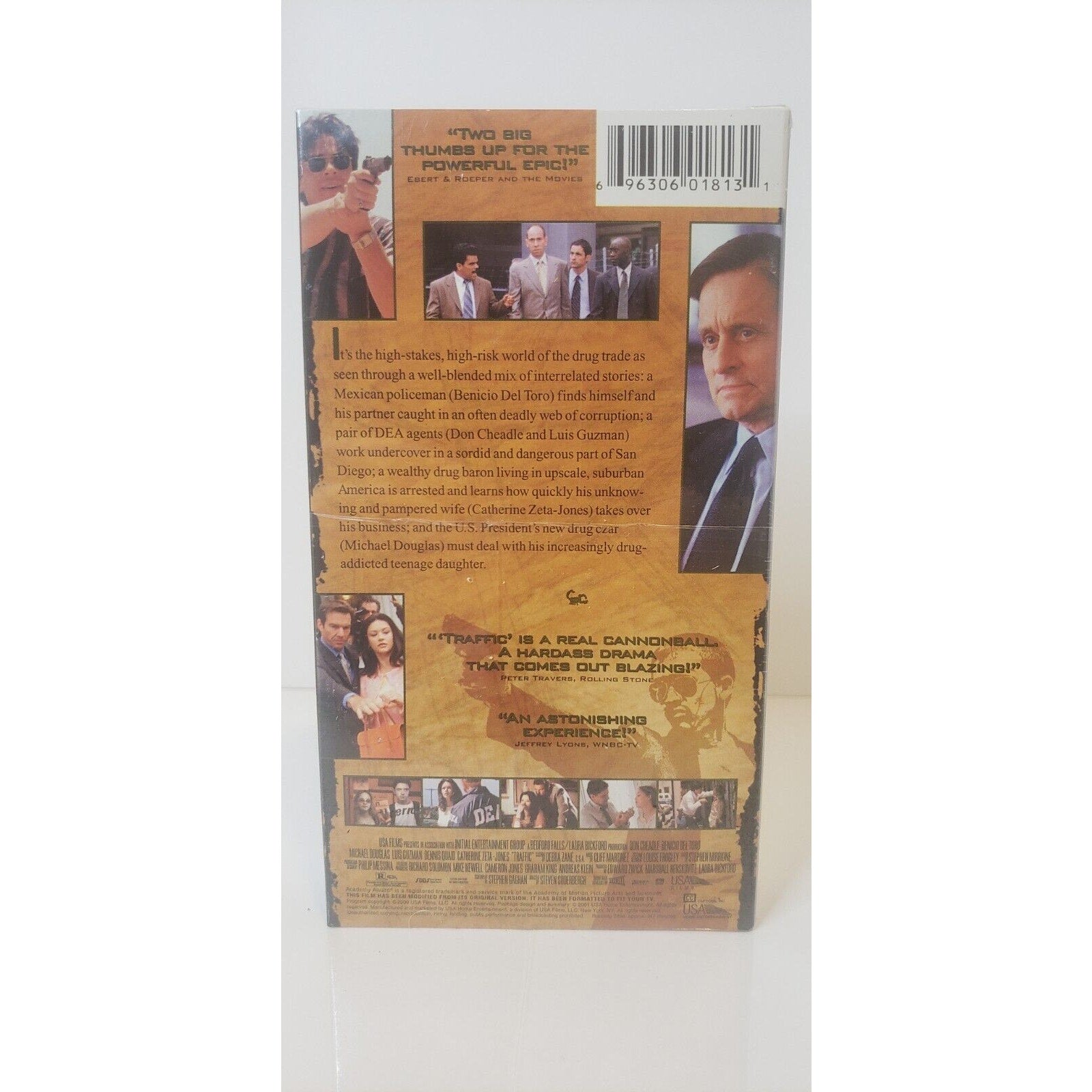 Traffic (VHS, 2001) New Sealed Michael Douglas Benicio Del Toro