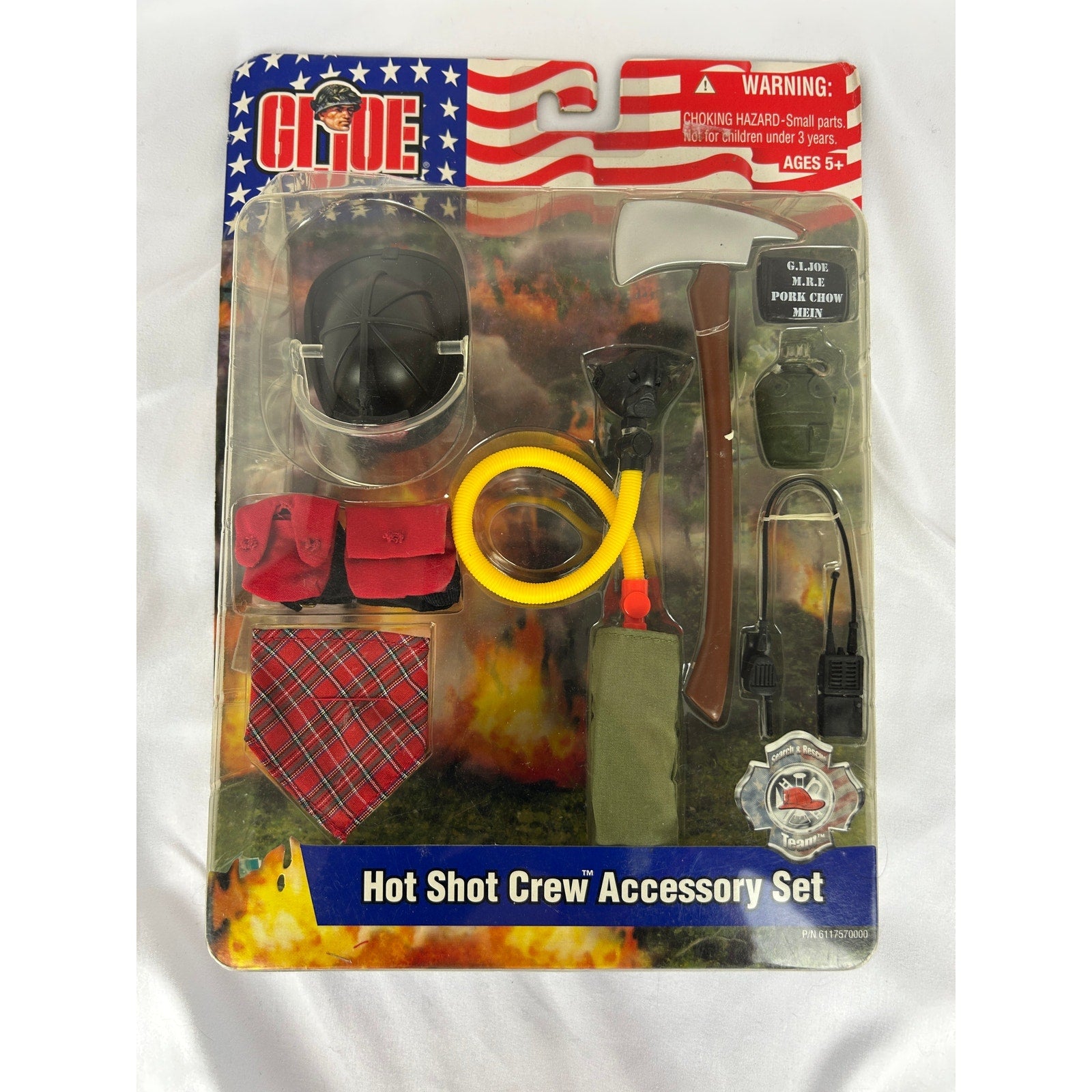 GI Joe Search and Rescue Team Hot Shot Crew Accessory Set Sealed MOC 2002