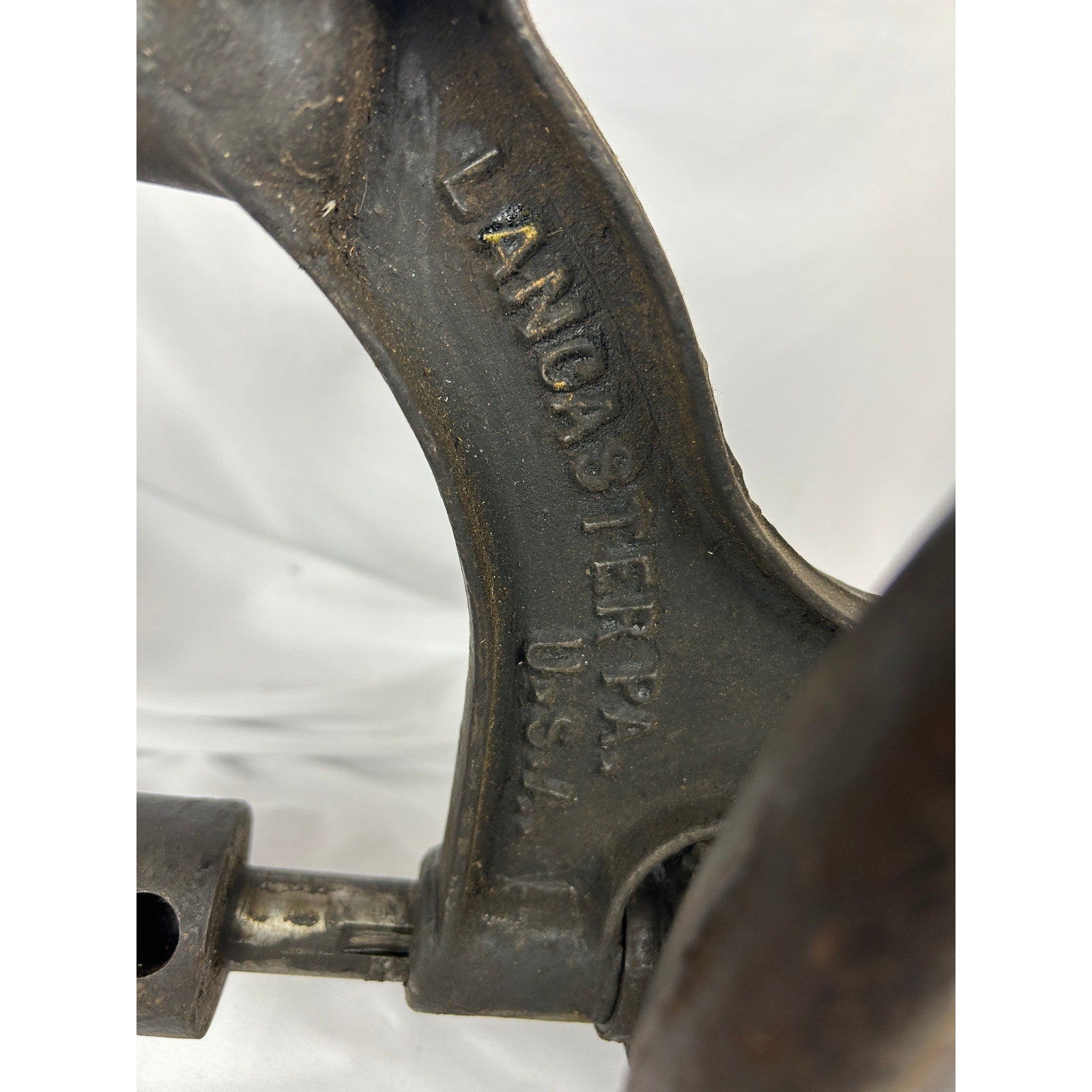 Antique Champion Blower Forge Post Drill Lancaster PA Hand Crank Drill