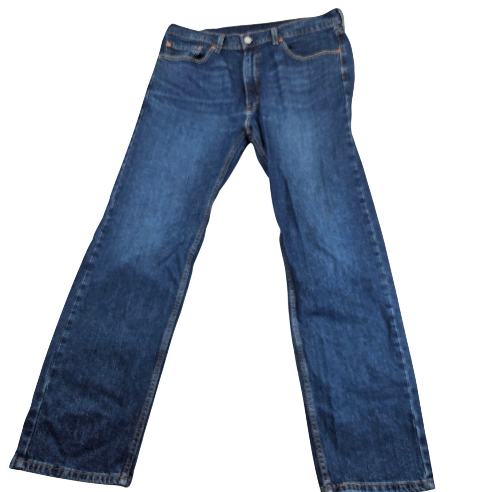 Levi's 505 Regular Fit Jeans Men's 38x32 Dark Wash Straight Leg Mexico
