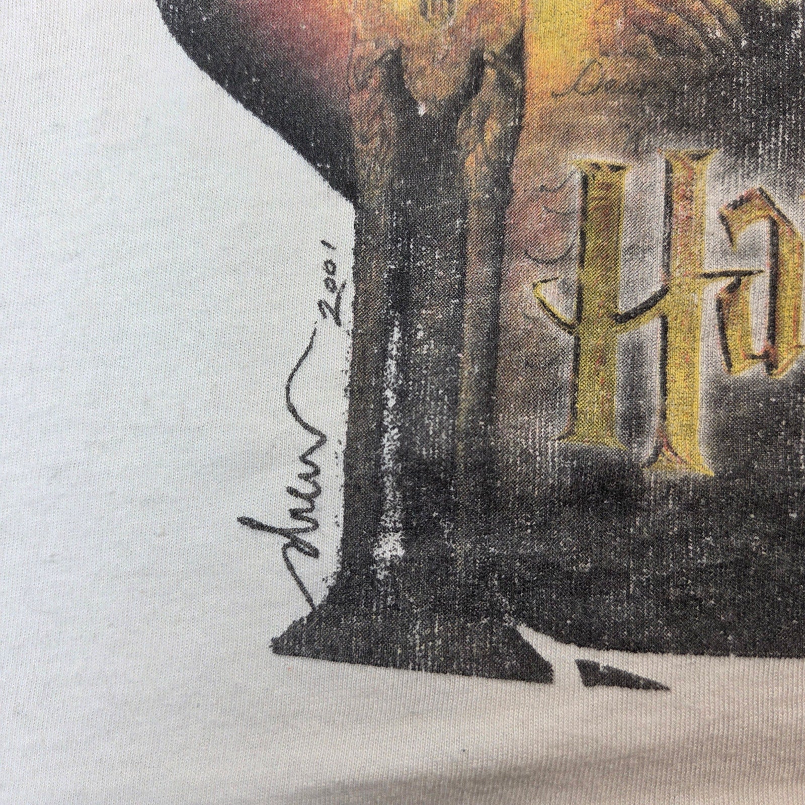Harry Potter Sorcerer's Stone 2001 Warner Bros Tank Top Shirt Medium Vintage