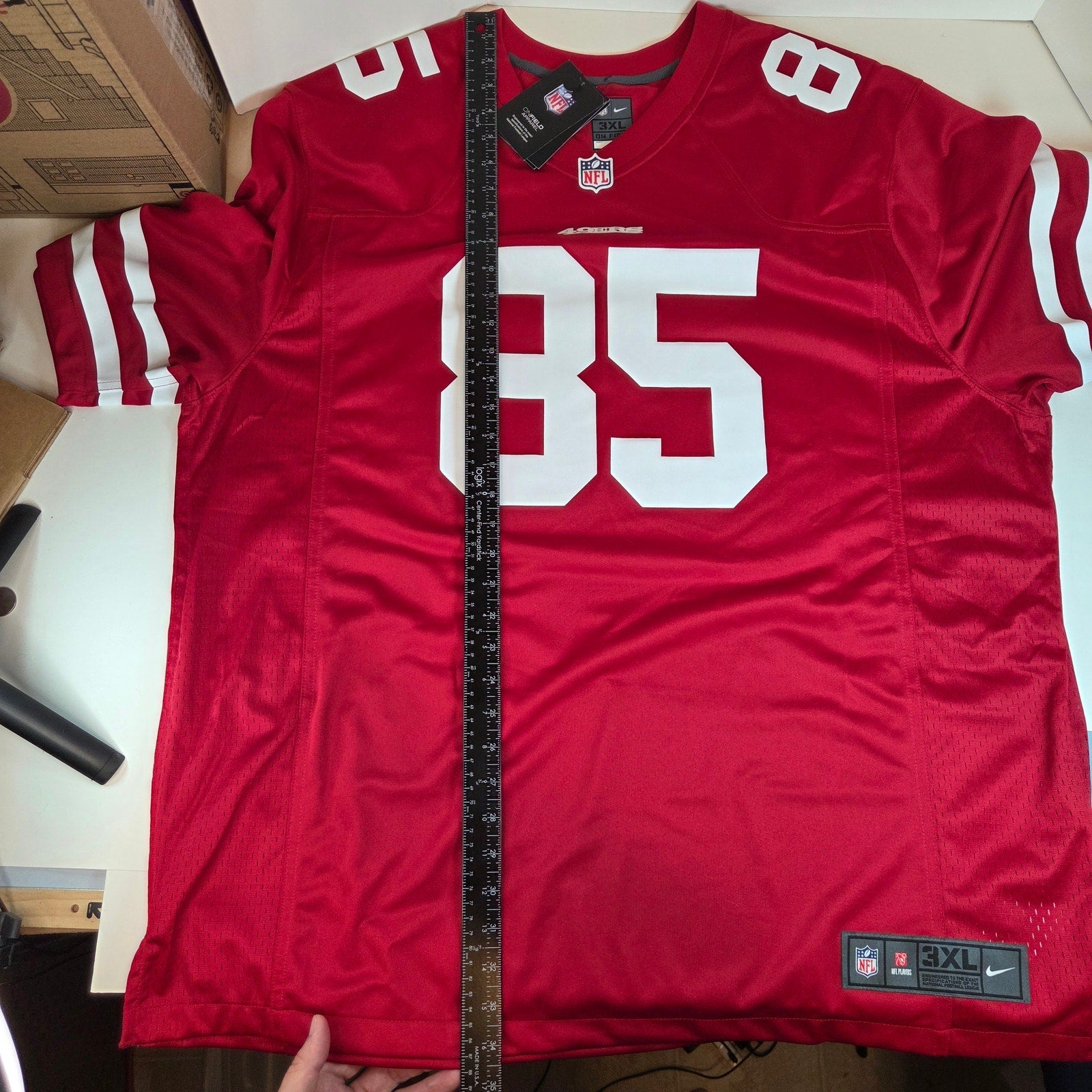 George Kittle #85 San Francisco 49ers Nike On Field Dri-Fit NFL Home Jersey 3XL